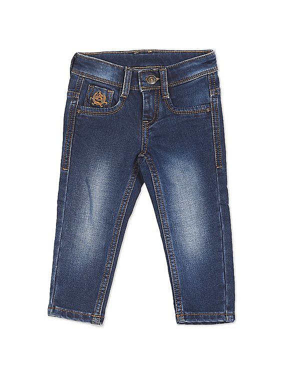 Buy U.S. Polo Assn. Kids Mid Rise Stone Wash Jeans - NNNOW.com