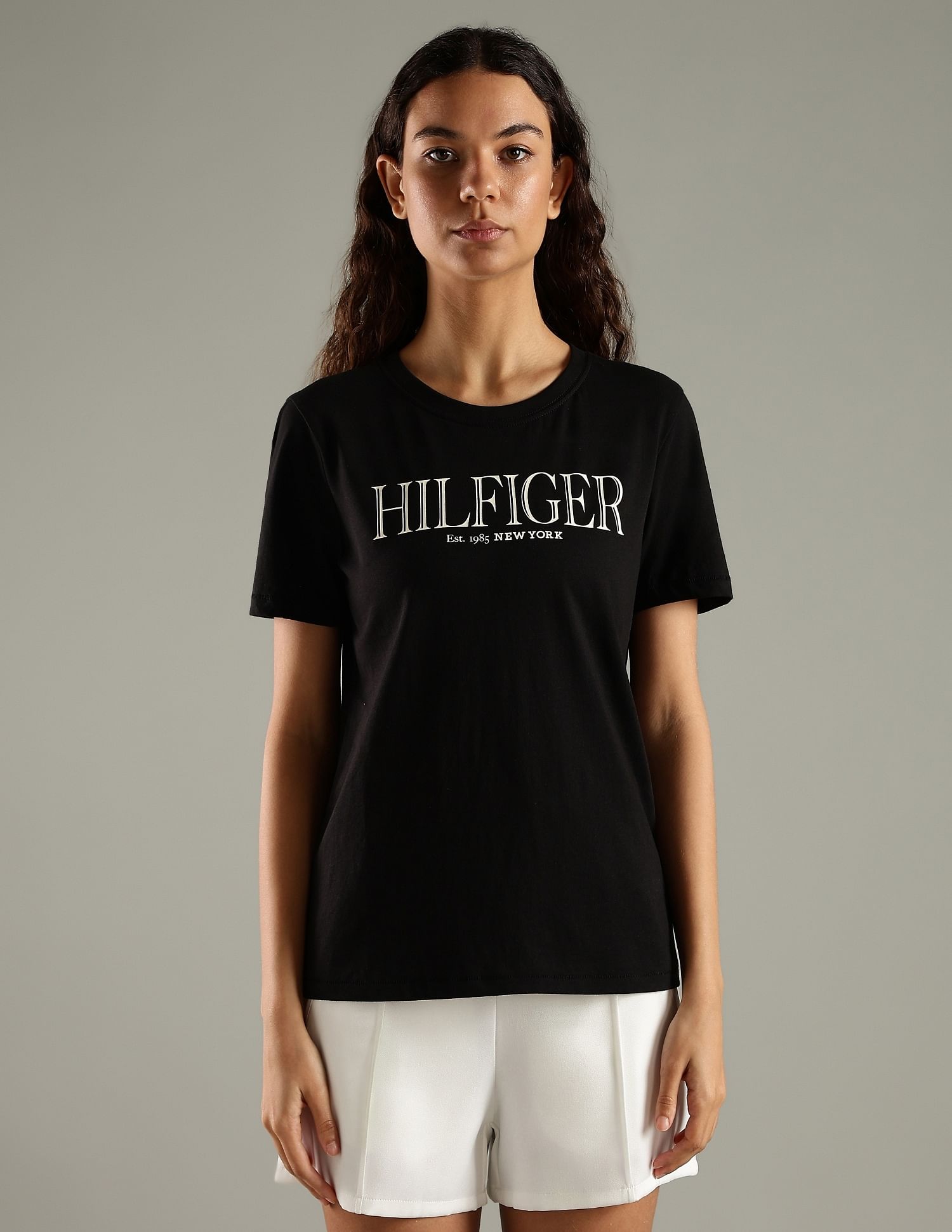 Tommy Hilfiger Logo Regular Fit Cotton T-Shirt