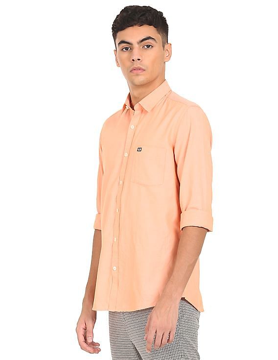 lite orange colour shirt