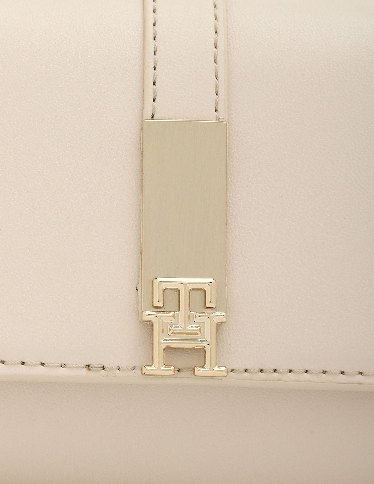 Tommy Hilfiger Solid Beige Pu Sling Bag