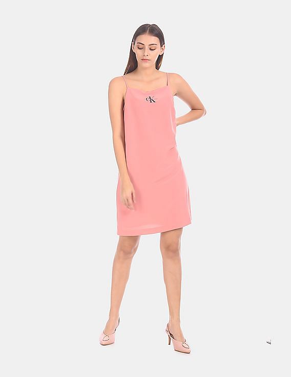 Calvin klein pale pink clearance dress