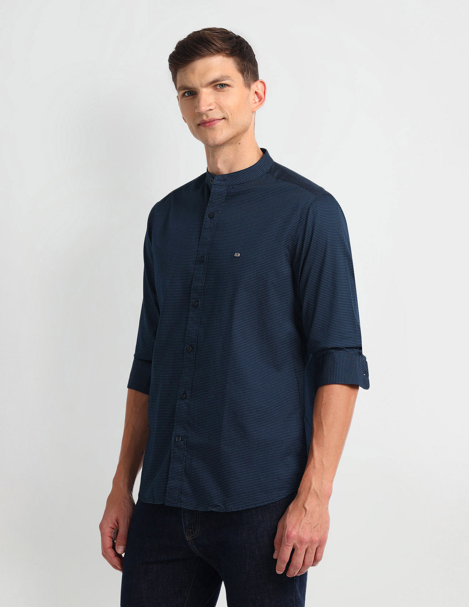 Arrow Sport All-Over Print Twill Shirt