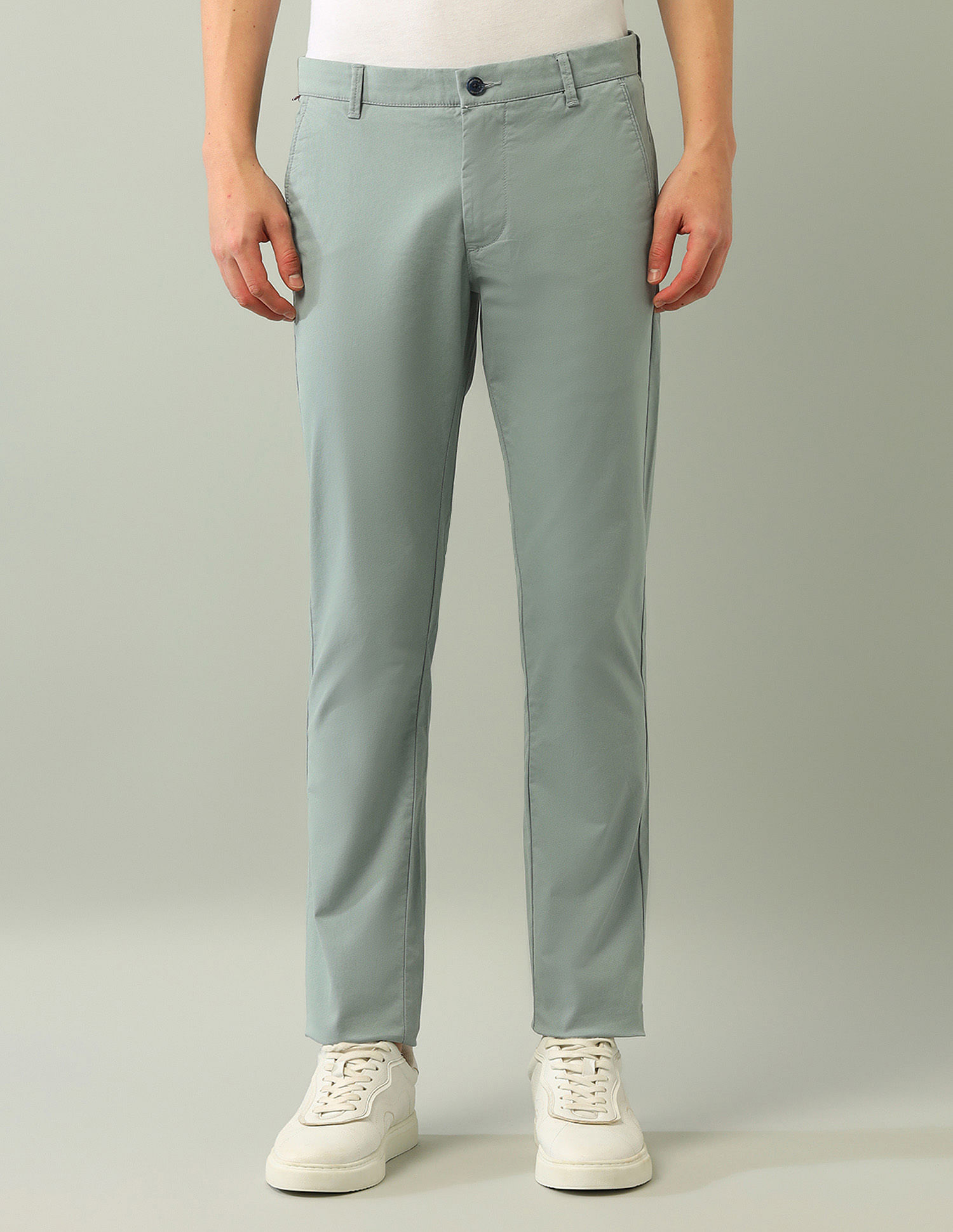 Arrow Sport Solid Mid Rise Trouser