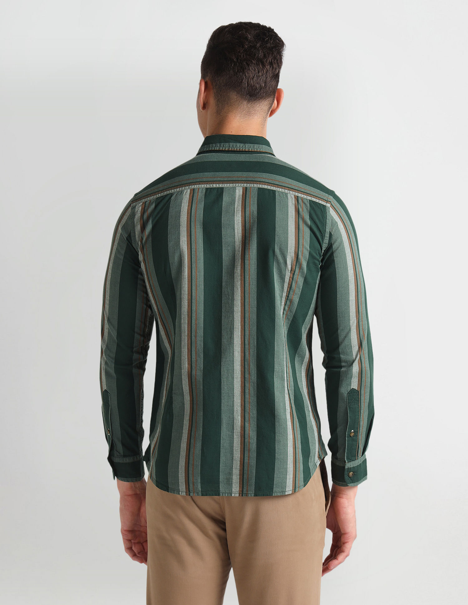 U.S. Polo Assn. Denim Co. Vertical Stripe Slim Fit Shirt