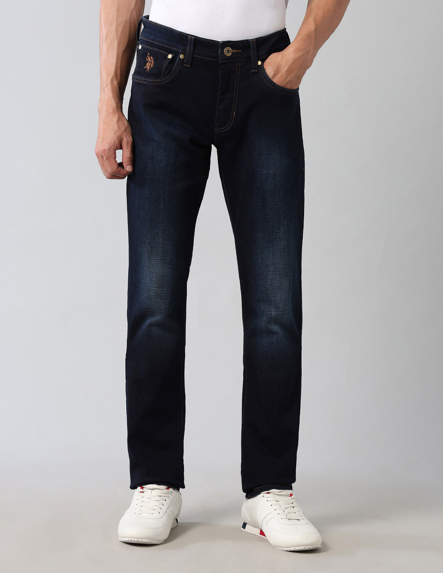 U.S. Polo Assn. Denim Co. Brandon Slim Tapered Fit Blue Ultra Soft Jeans