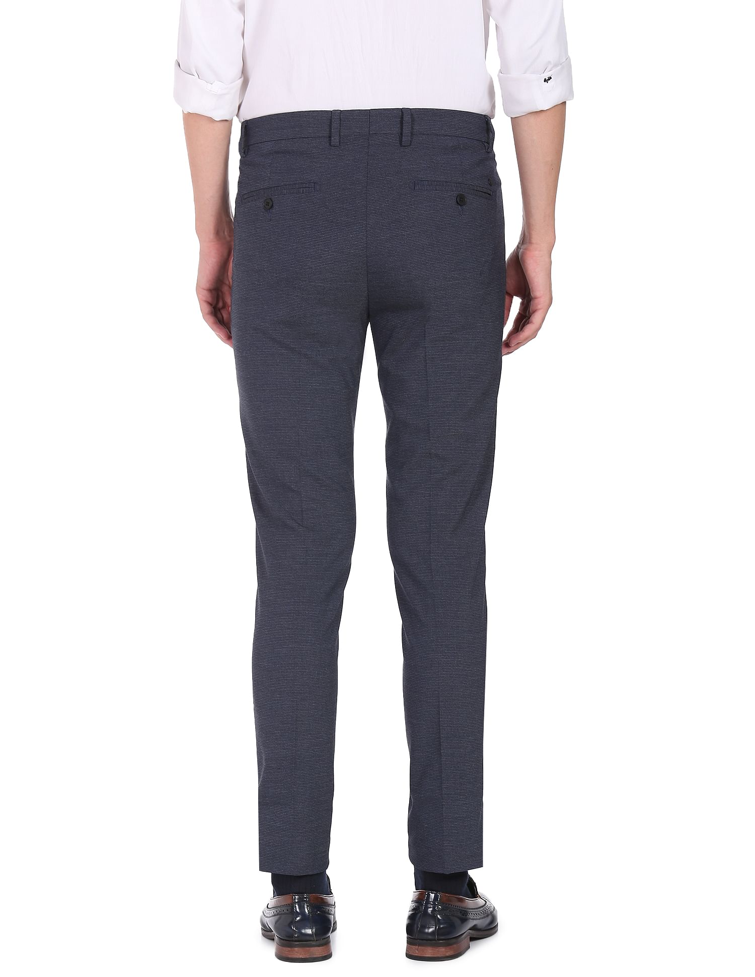 Arrow Flat Front Jackson Super Slim Fit Trousers