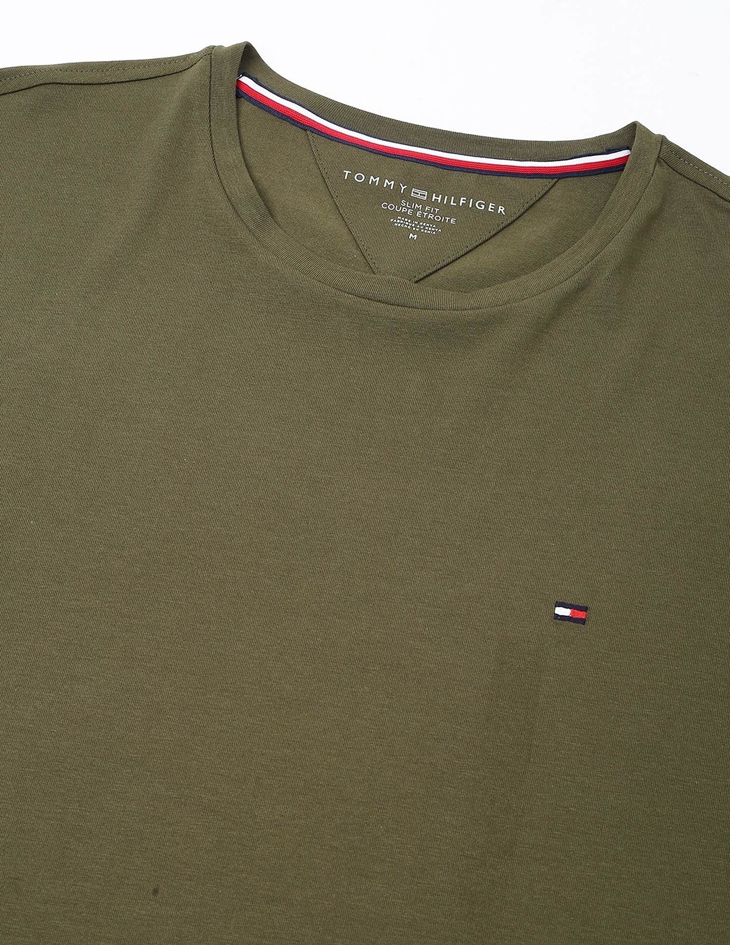 Tommy Hilfiger Solid Slim-Fit Cotton T-Shirt