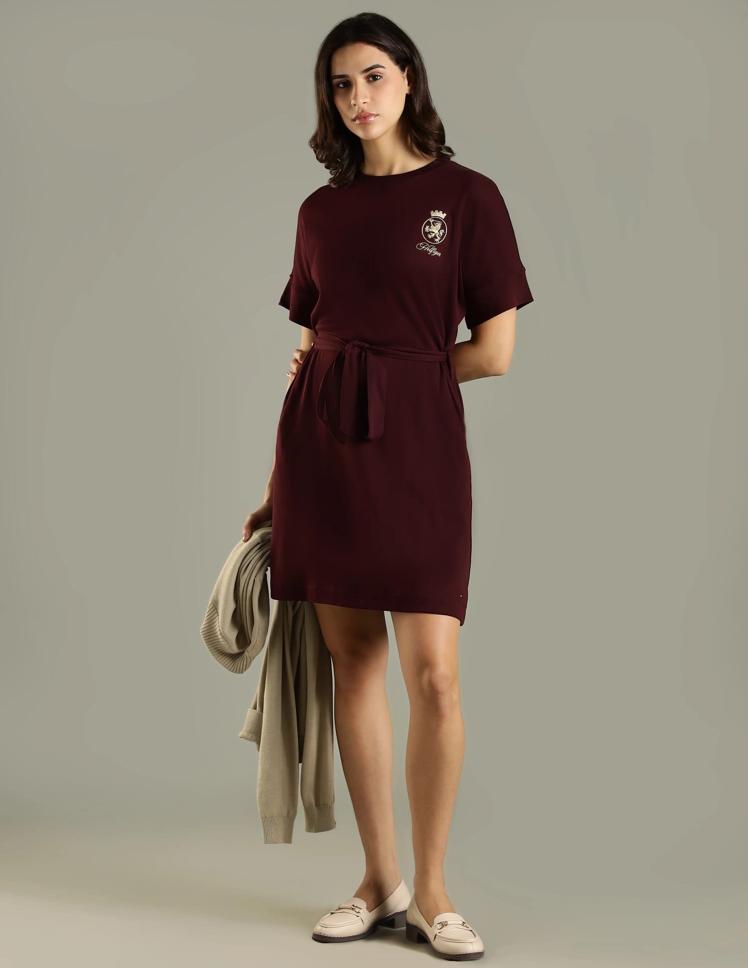 Buy Tommy Hilfiger Cotton Crew Neck T-Shirt Dress - NNNOW.com Buy Tommy Hilfiger Cotton Crew Neck T-Shirt Dress - NNNOW.com