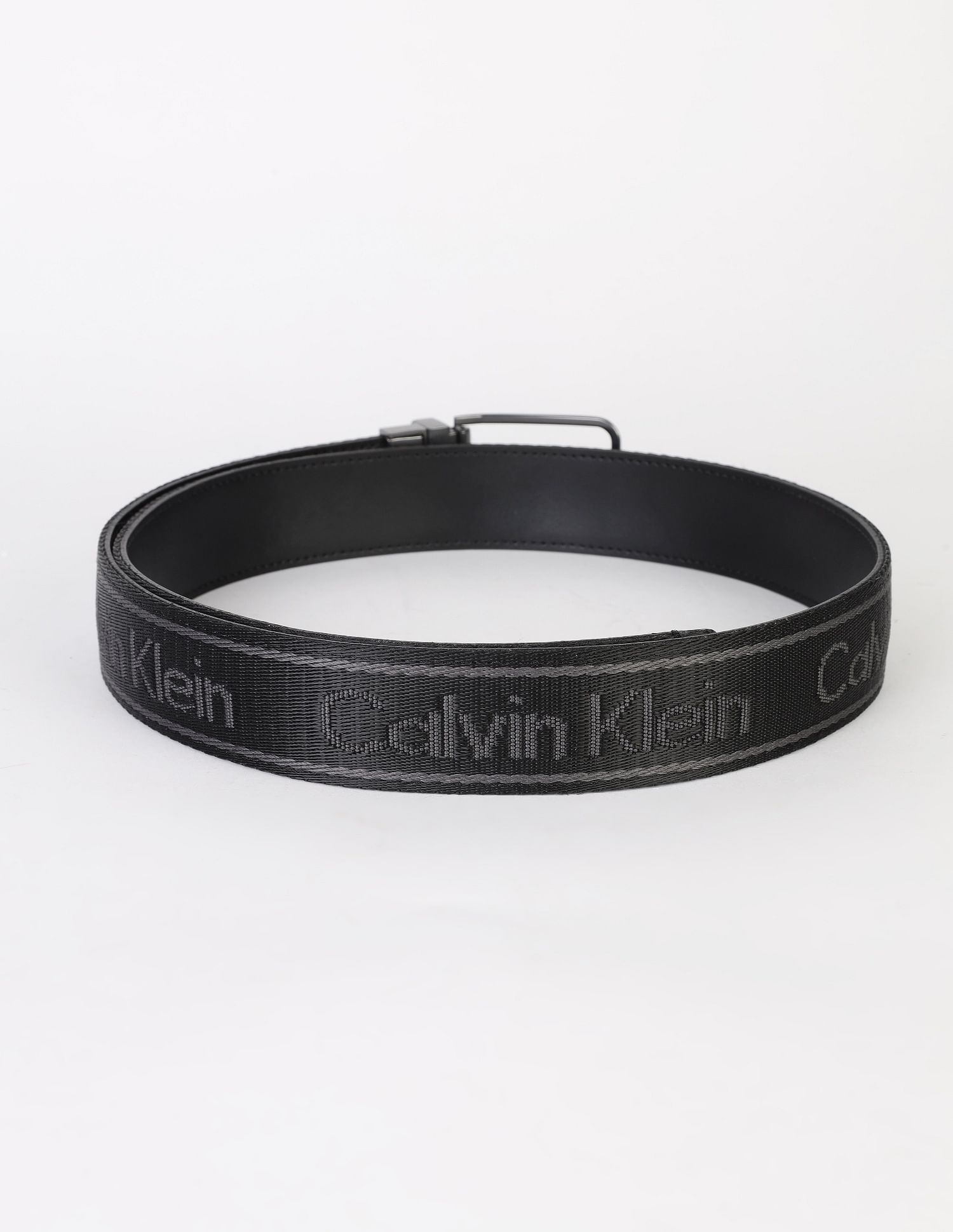 Calvin Klein Printed black Leather reversible Belts