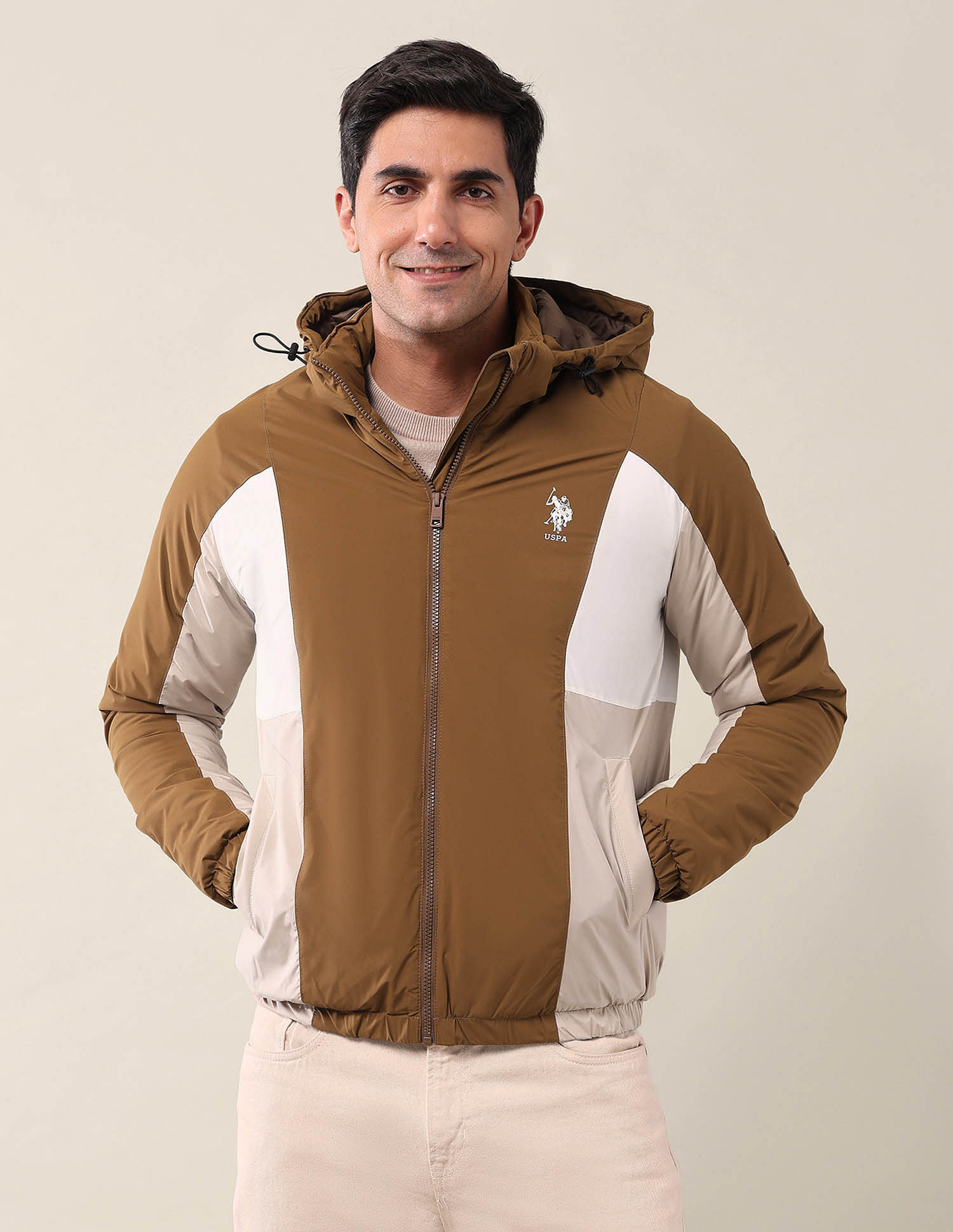 U.S. Polo Assn. High Neck Regular Fit Jacket