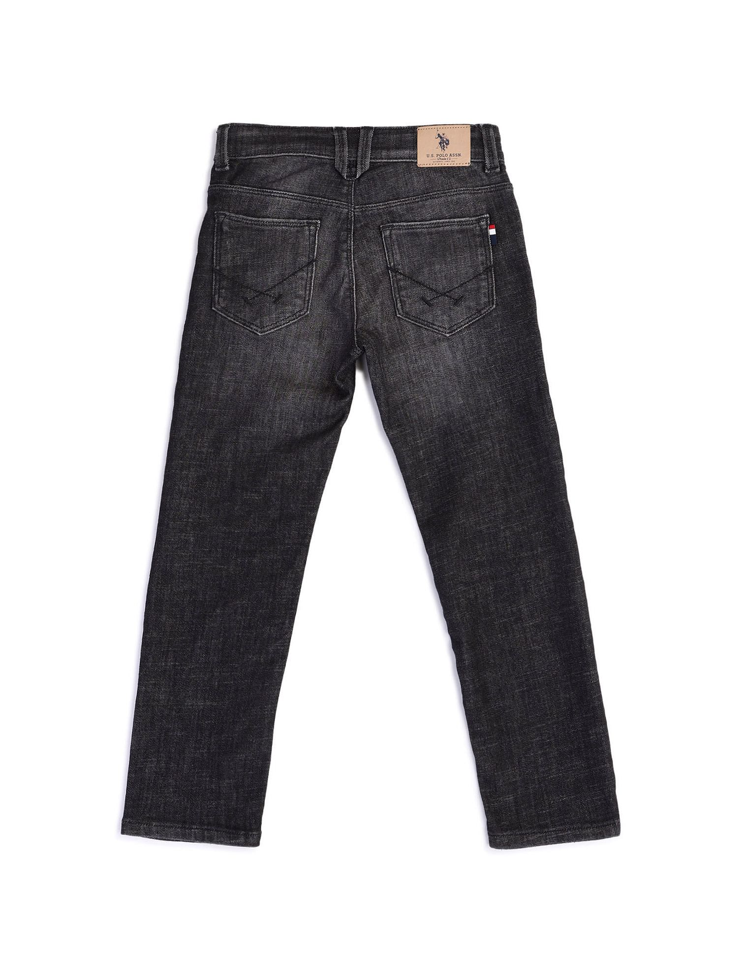 U.S. Polo Assn. Kids Boys Regular fit Grey Jeans