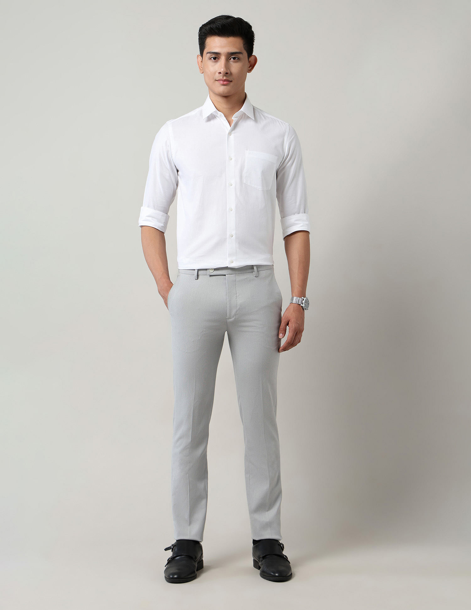 Arrow Slim Fit Autoflex Trousers