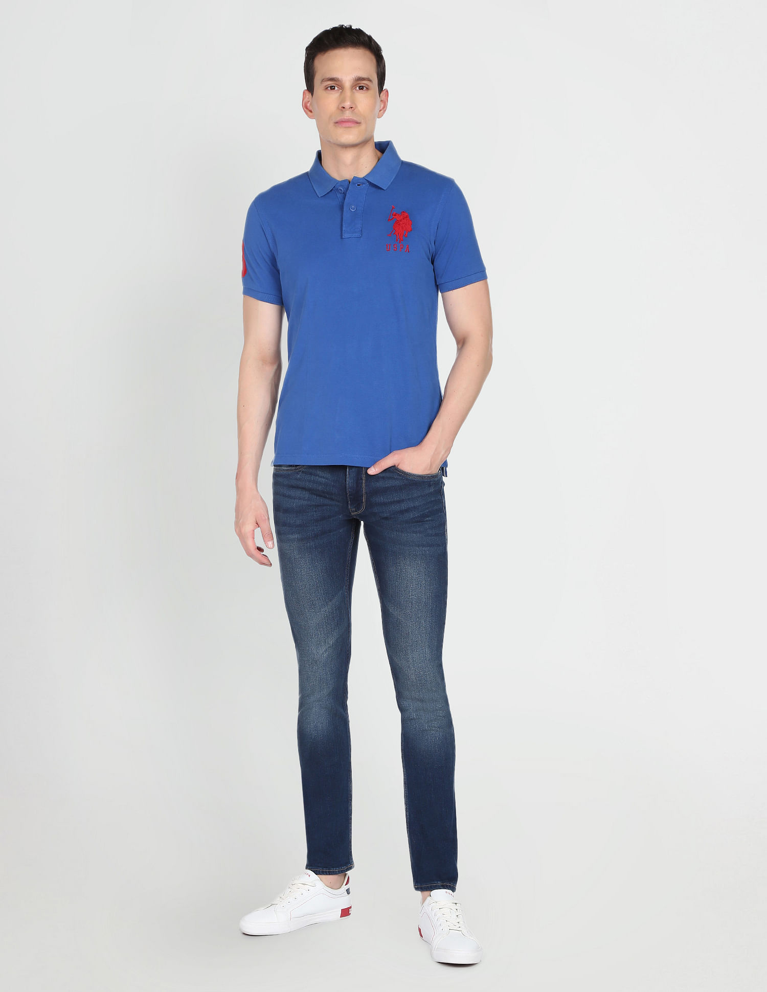 U.S. Polo Assn. Denim Co. Brandon Slim Tapered Fit Blue Jeans