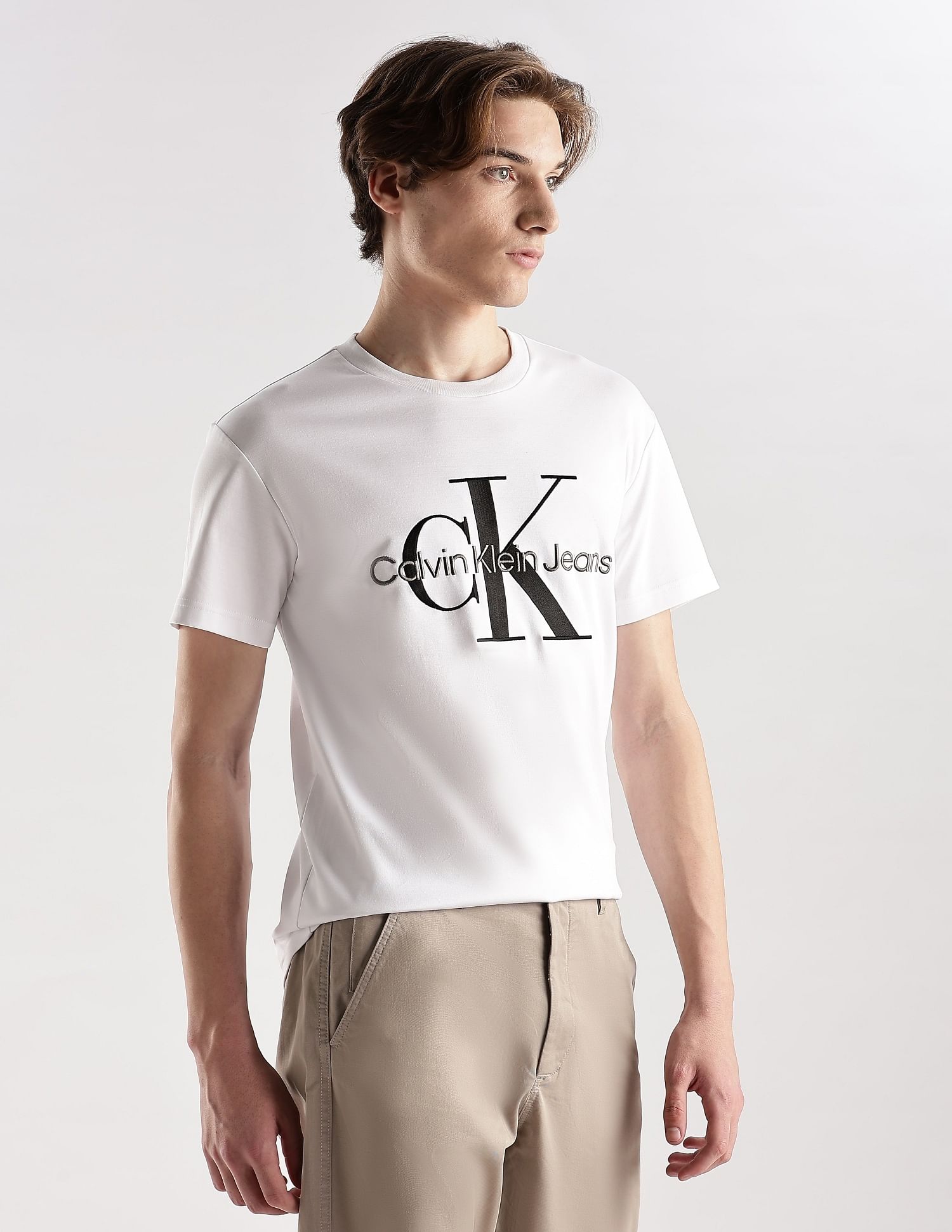 Calvin Klein Jeans Logo Regular Fit Cotton T-Shirt