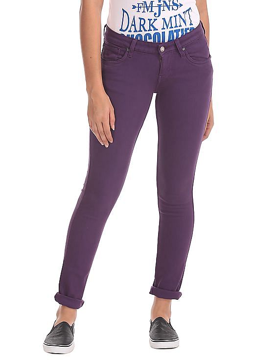 Flying Machine Women Super Skinny Fit Rinsed Jeans