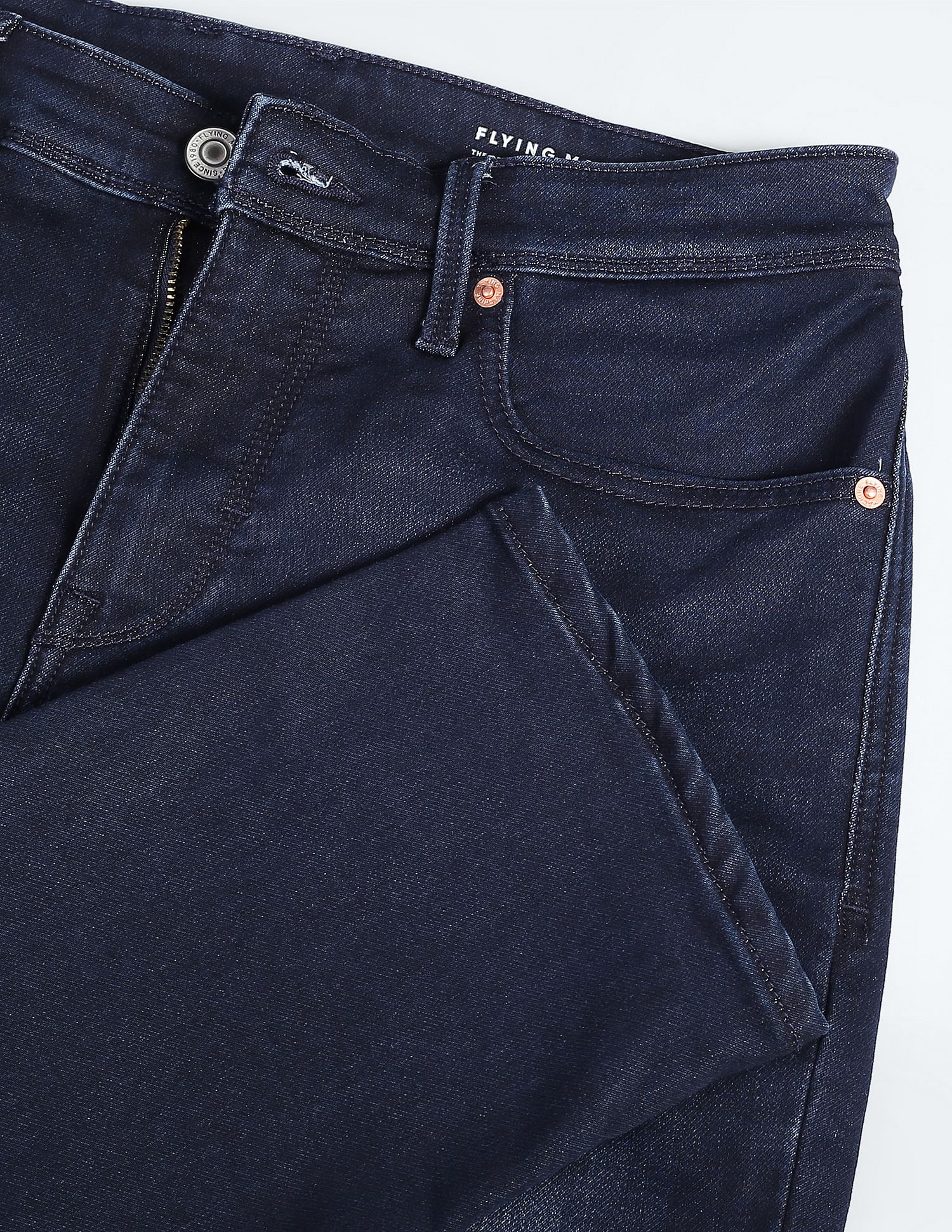 Flying Machine Freddie Slim Straight Distressed Jeans