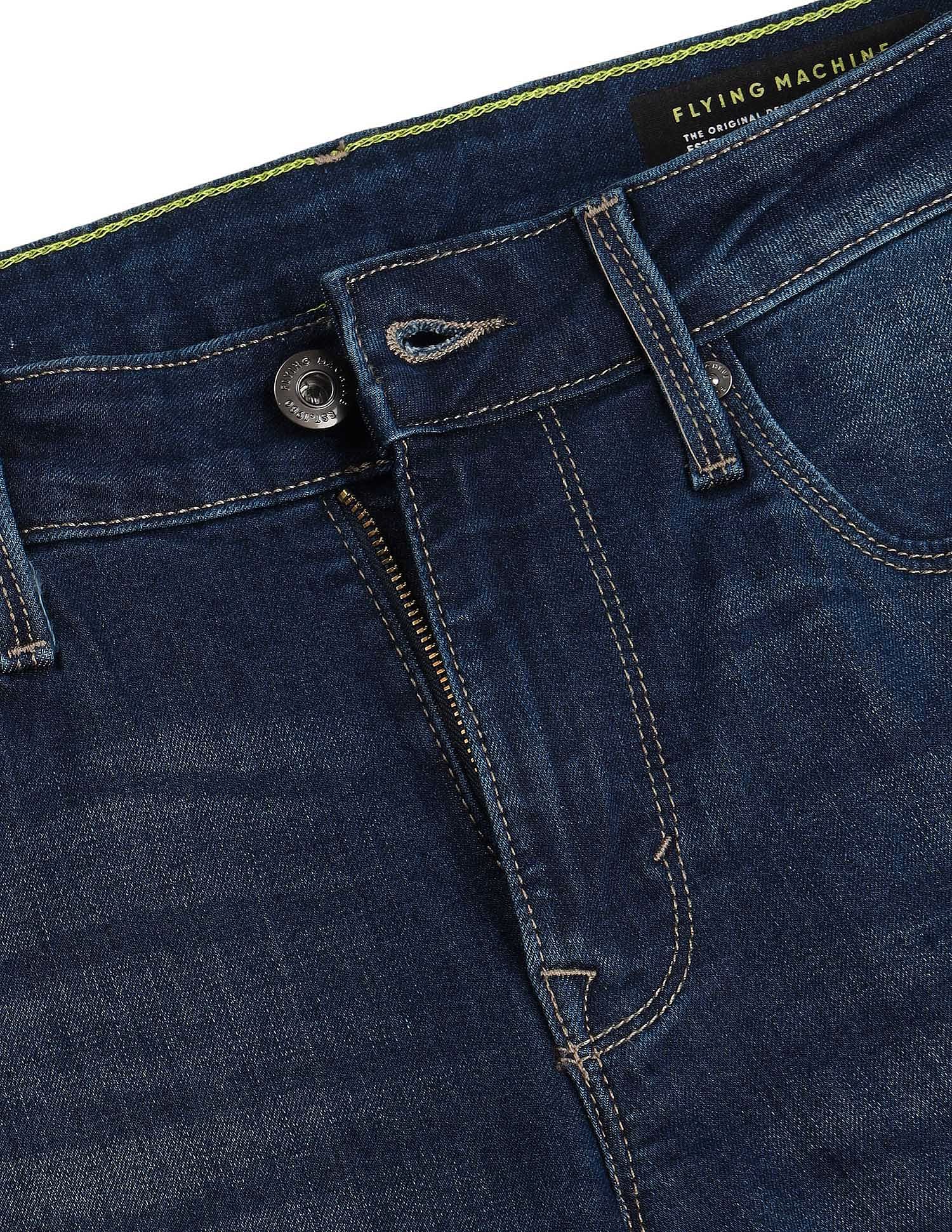 Flying Machine Jackson Super Skinny Fit Dark Washed Jeans