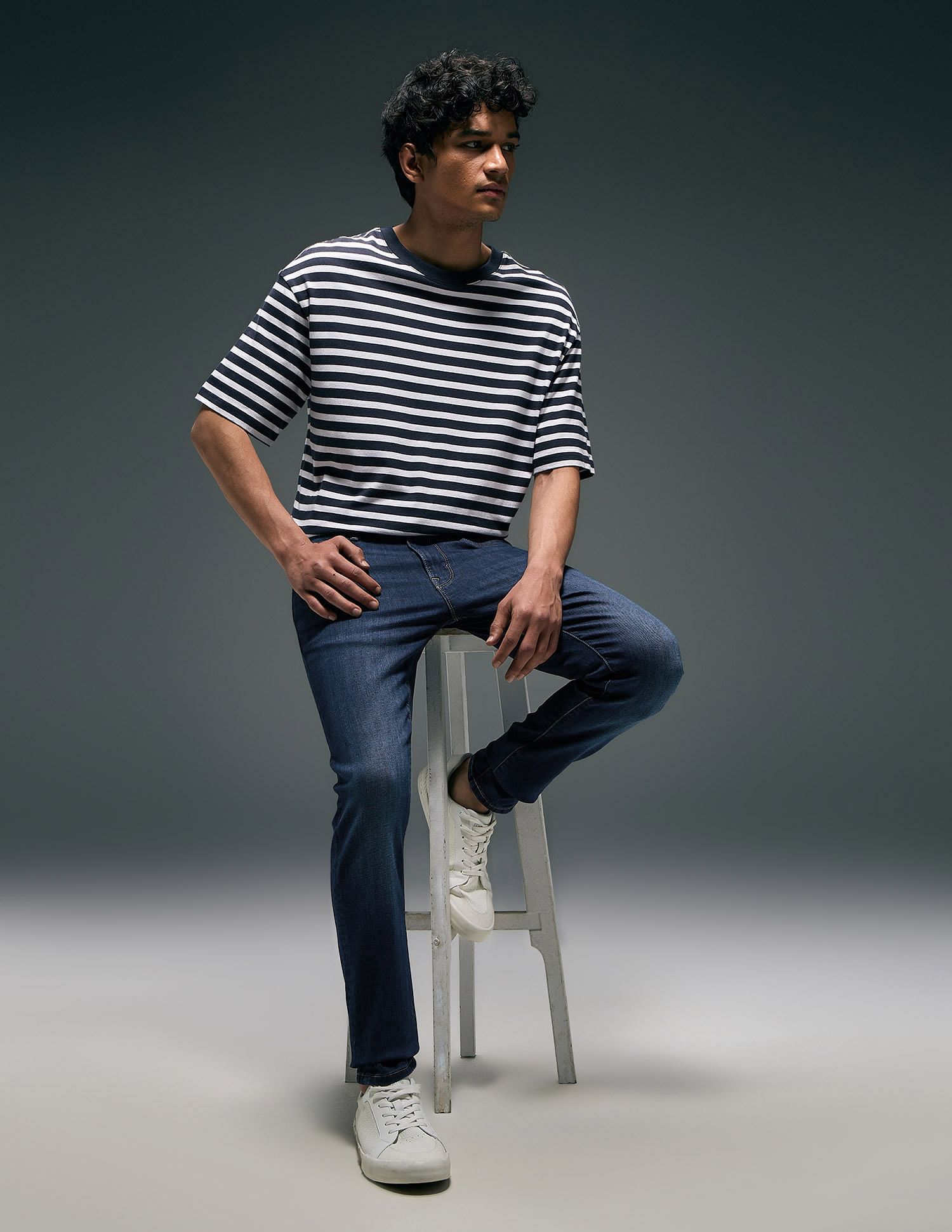 Flying Machine Jackson Super Skinny Fit Dark Washed Jeans