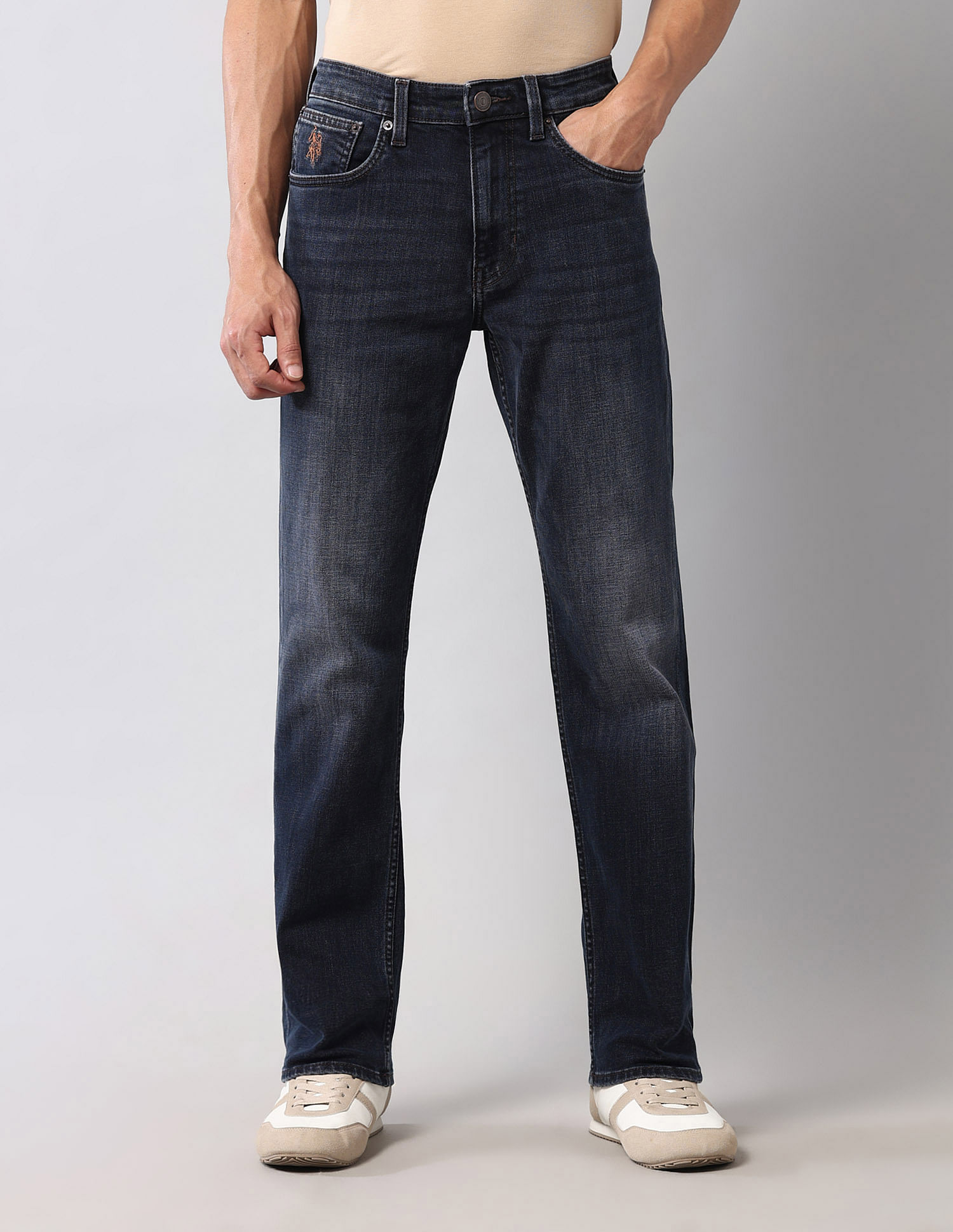 U.S. Polo Assn. Denim Co. Harold Slim Straight Fit Blue Vintage Jeans