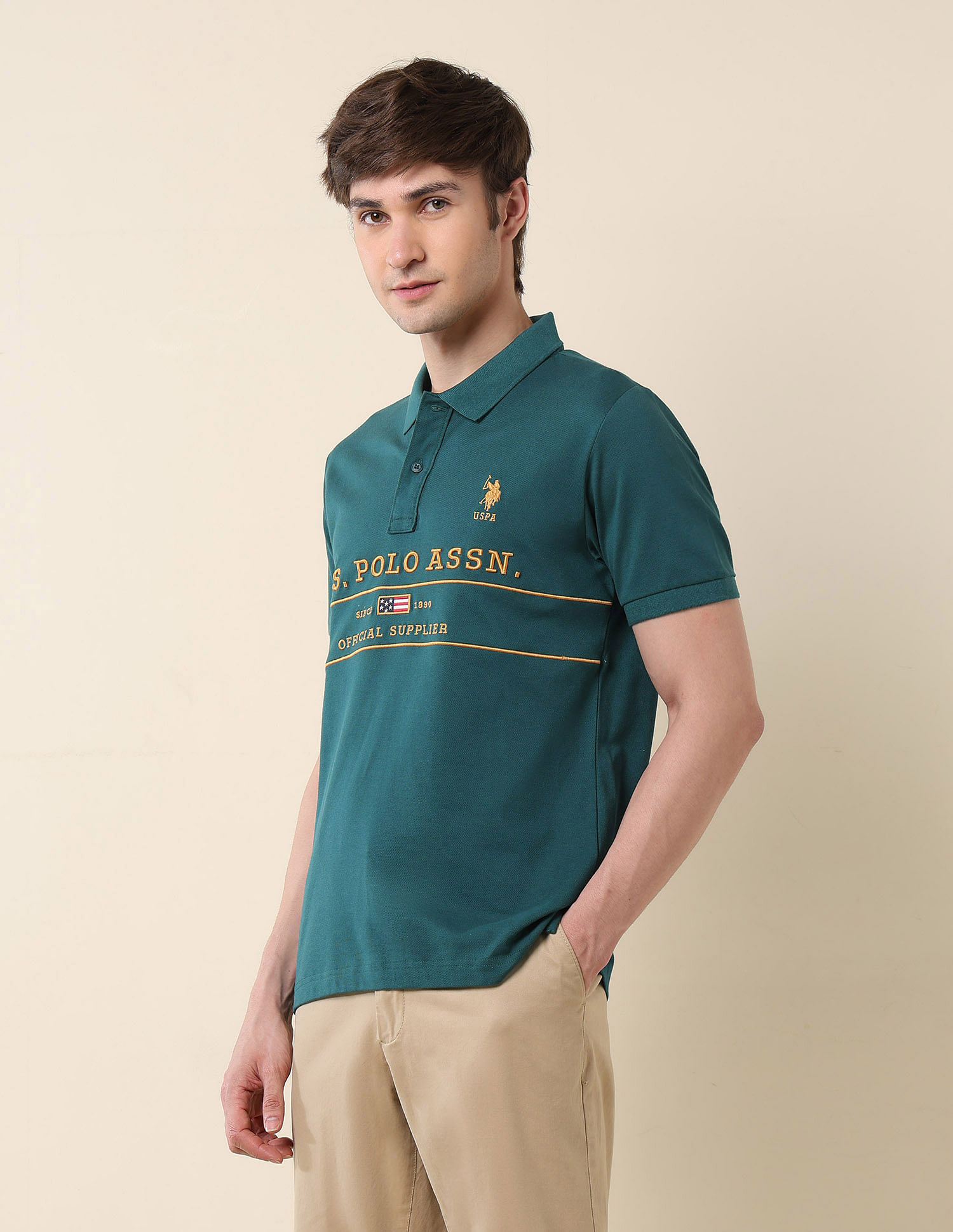 U.S. Polo Assn. Brand Embroidered Classic Polo Shirt