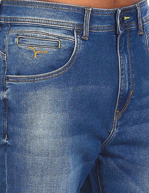 Flying Machine Washed F Lite Jogger Fit Jeans