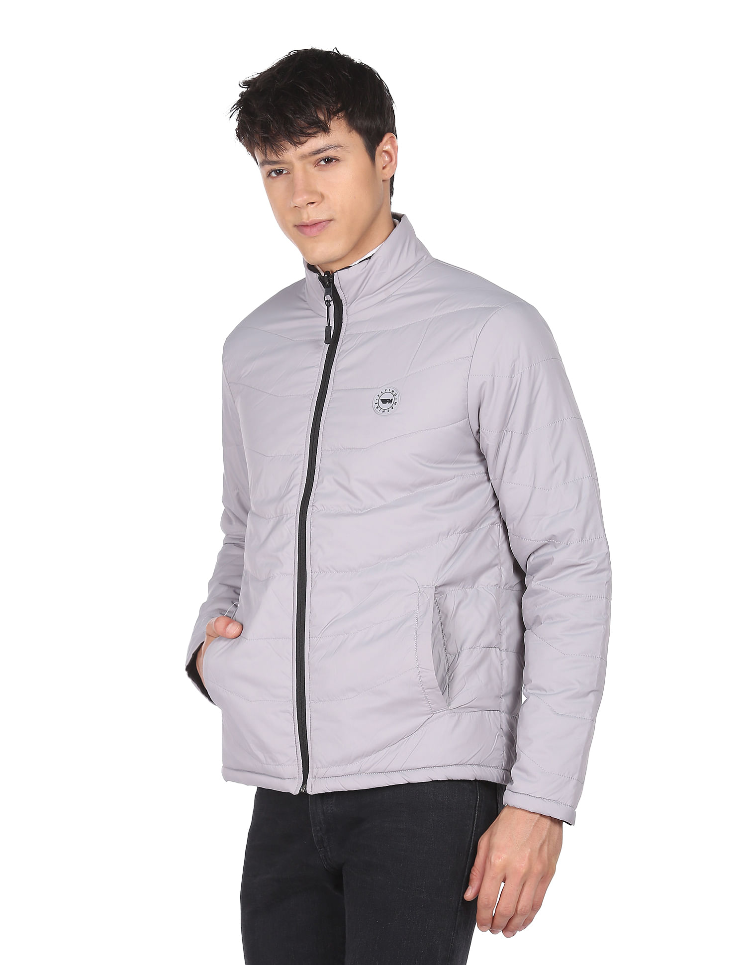 Flying Machine High Neck Reversible Jacket
