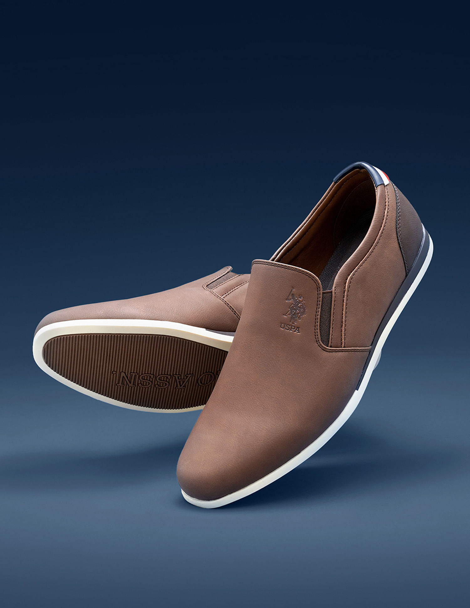 U.S. Polo Assn. Men Dake Brown Work Casuals Slip On