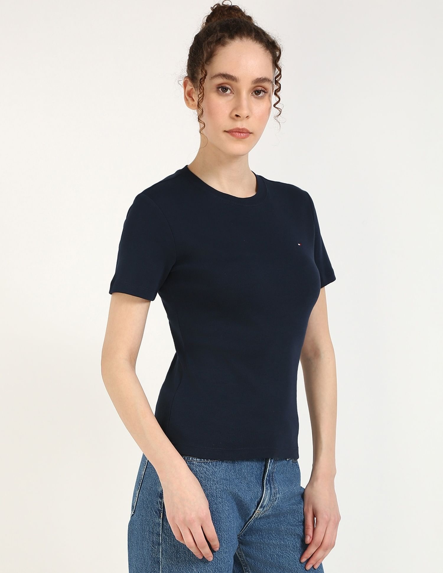 Tommy Hilfiger Solid Slim-Fit Cotton T-Shirt