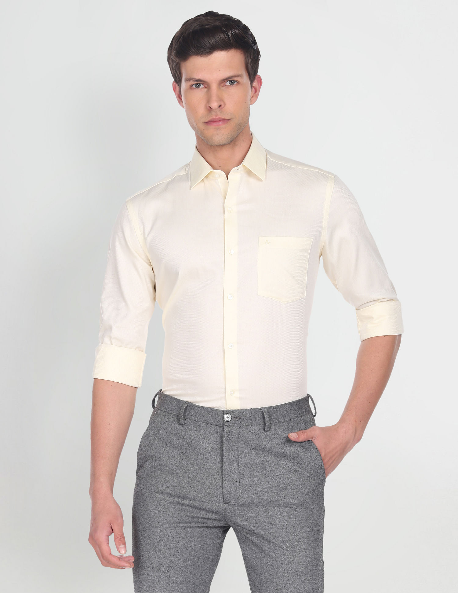 Arrow Manhattan Slim Fit Dobby Shirt