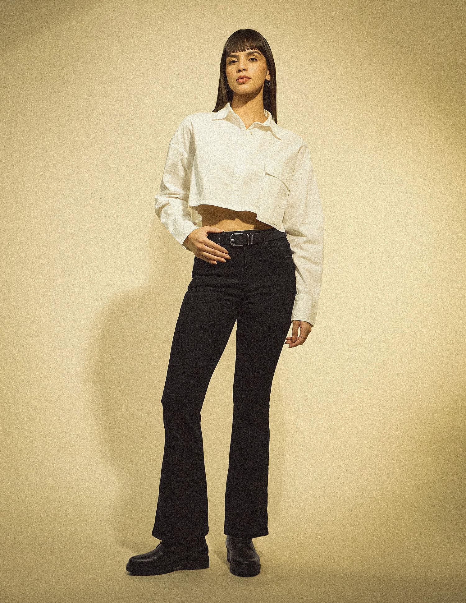 Flying Machine Women High Rise Extreme Flare Jeans