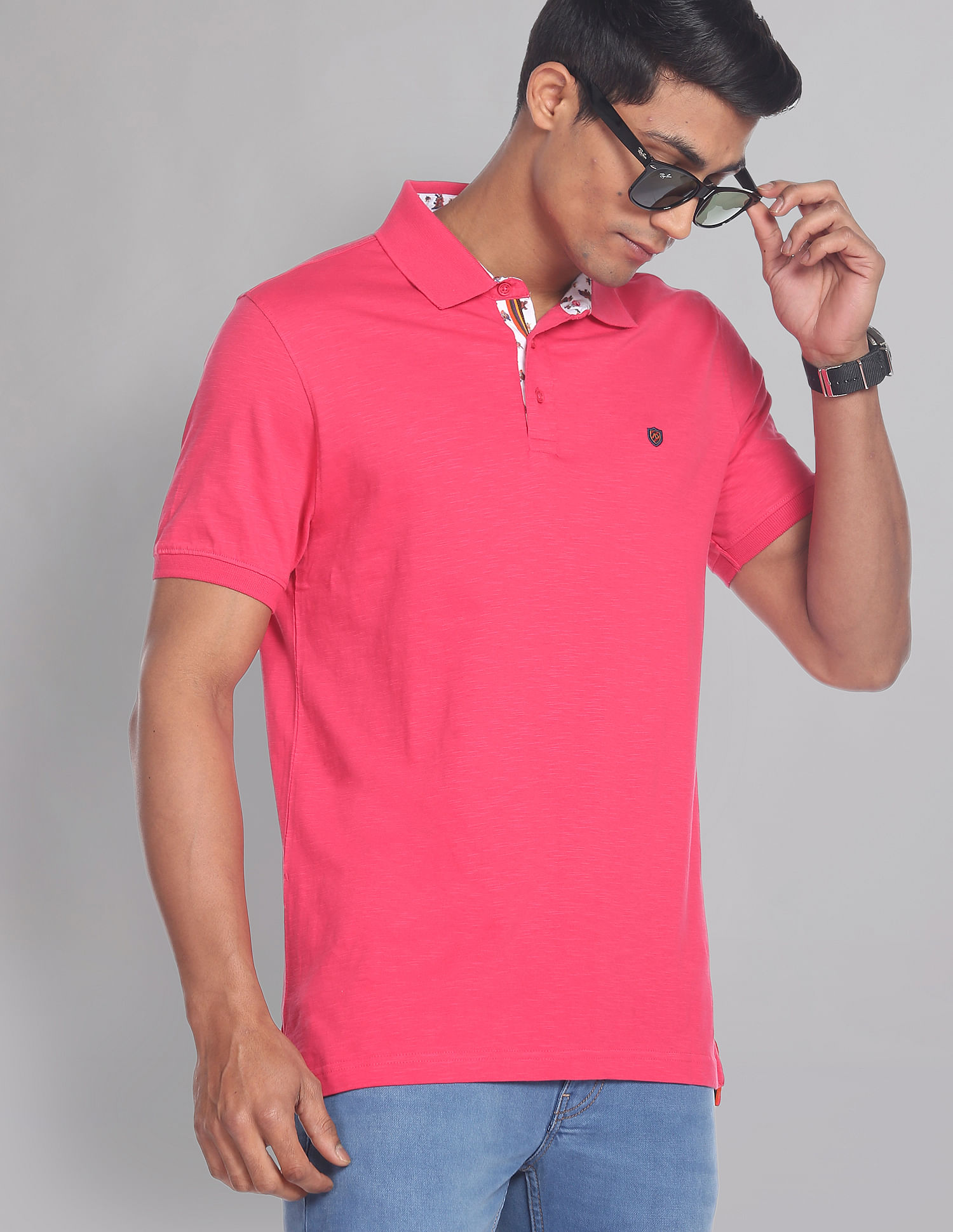 AD by Arvind Heathered COOL-IT Real Deal Polo Shirt