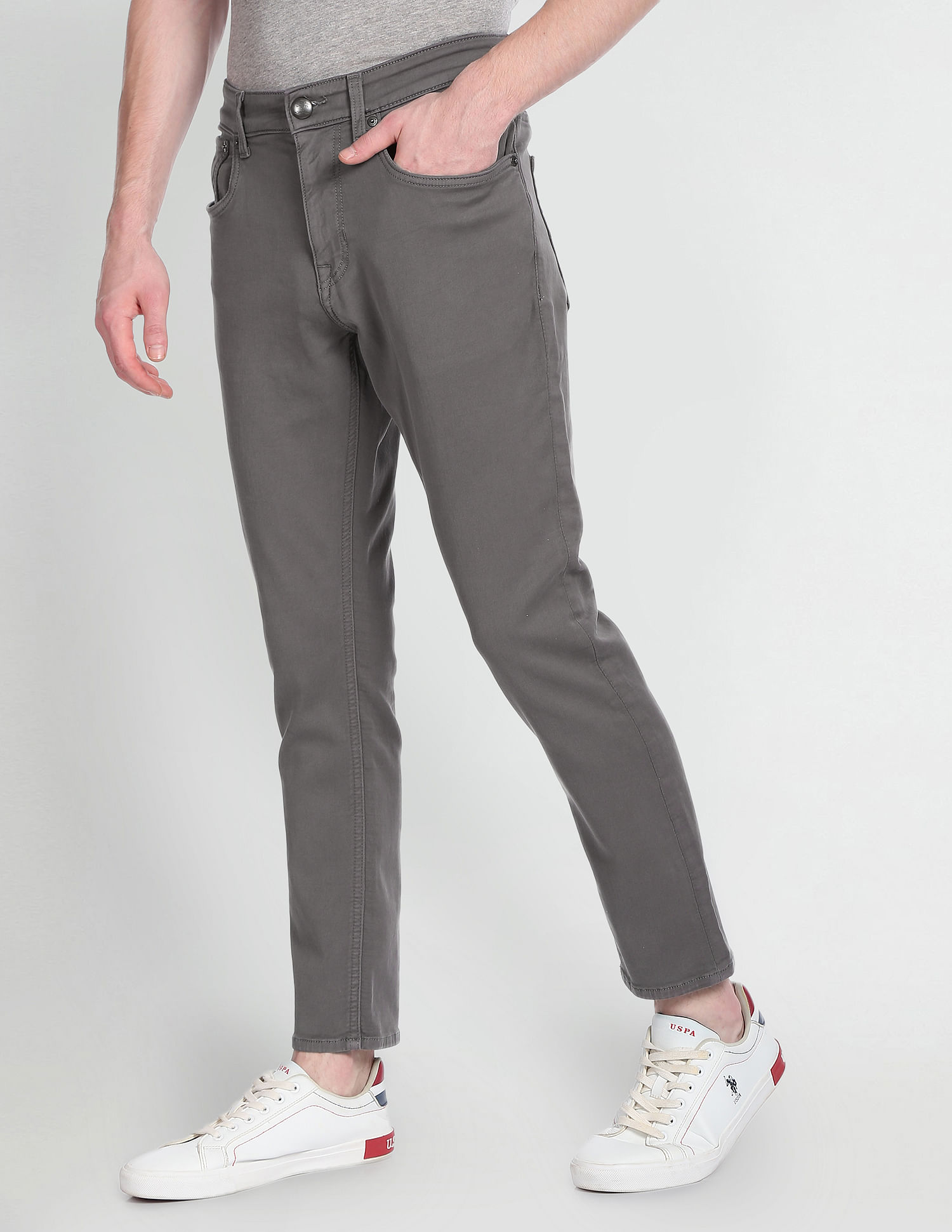 Buy Tempus Jeans for Men Design Code 11753 Grey 38 at Amazonin