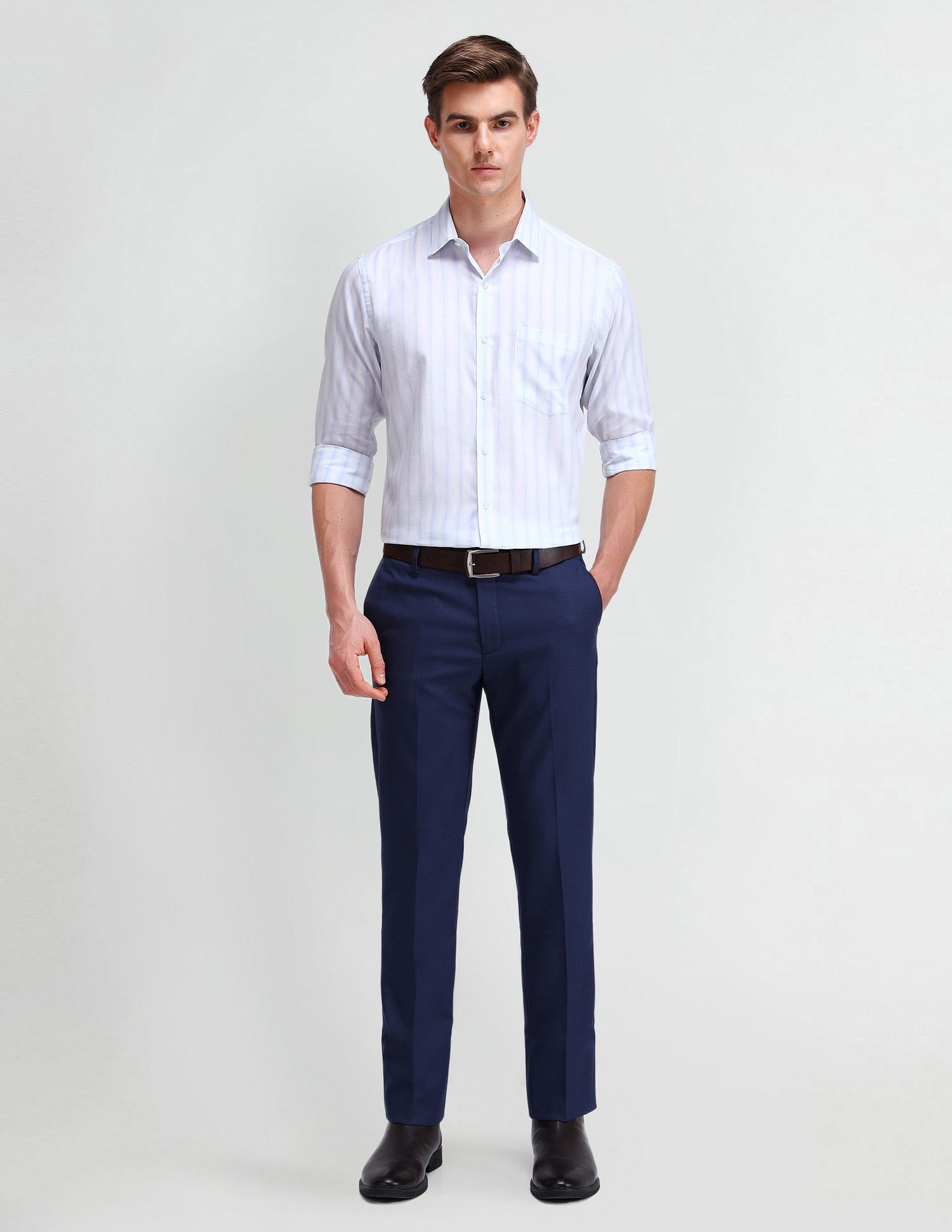 Arrow Liberty Classic Vertical Striped Shirt