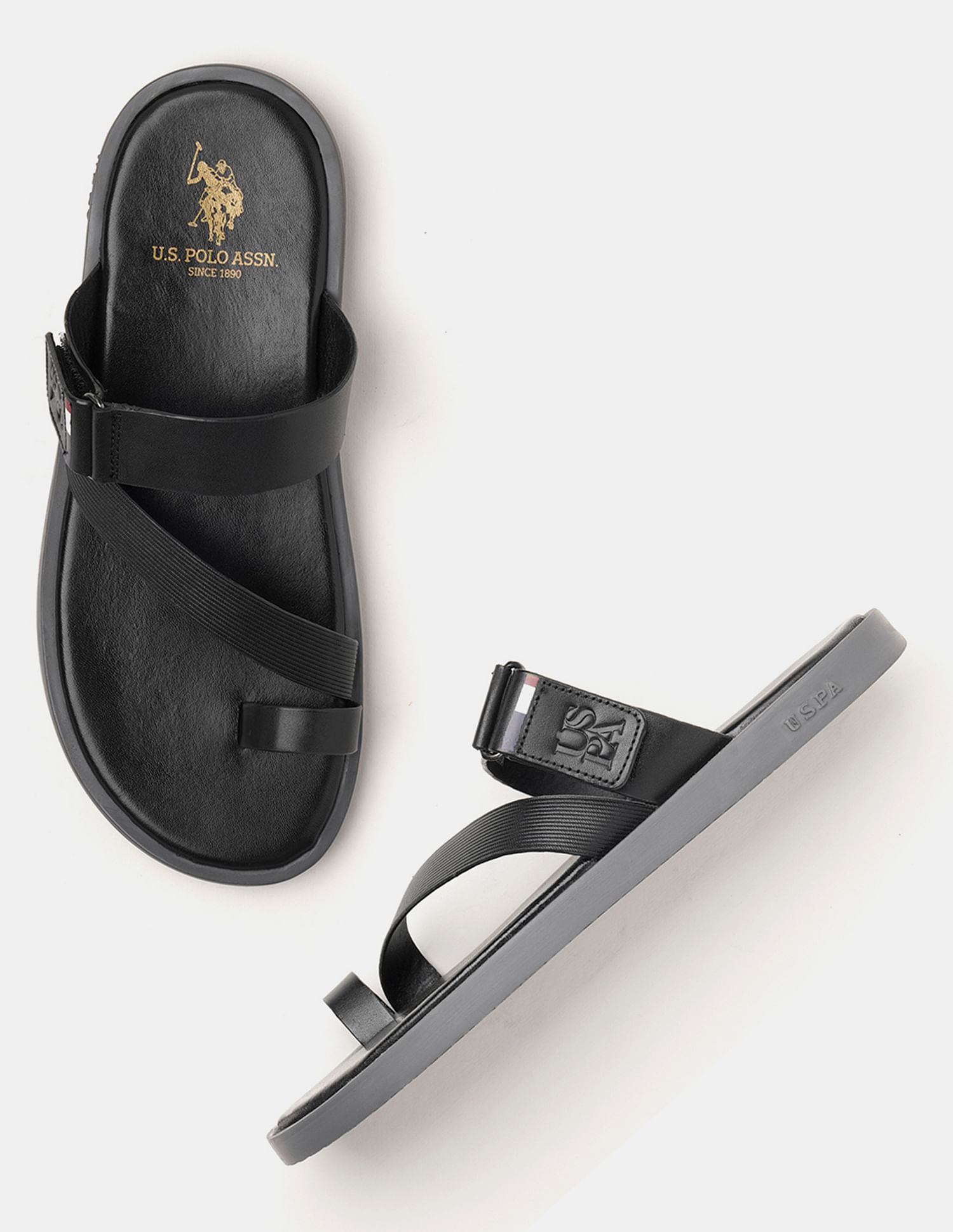 U.S. Polo Assn. Men Buckle Strap Javi Sandals