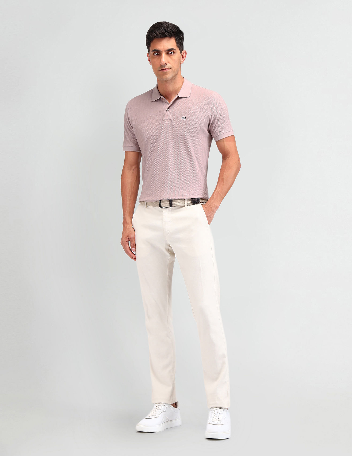 Arrow Sport Textured Regular Fit Polo Shirt