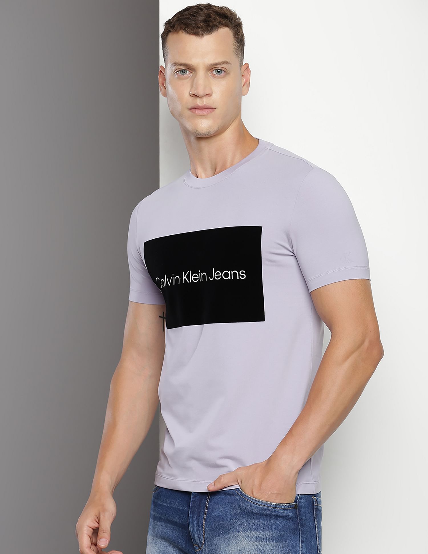 Calvin Klein Brand Print Institutional T-Shirt
