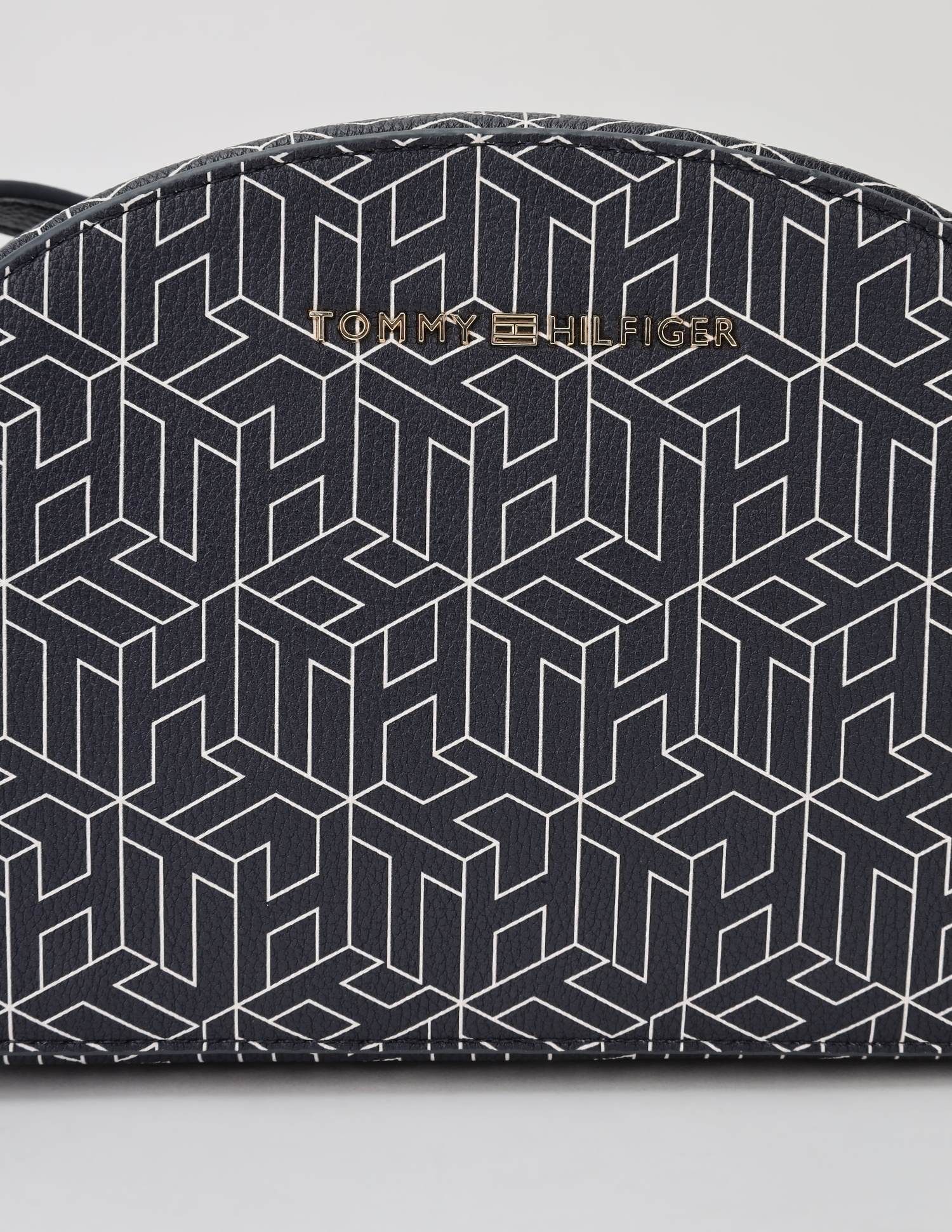 Tommy Hilfiger Logo Blue Pu Sling Bag
