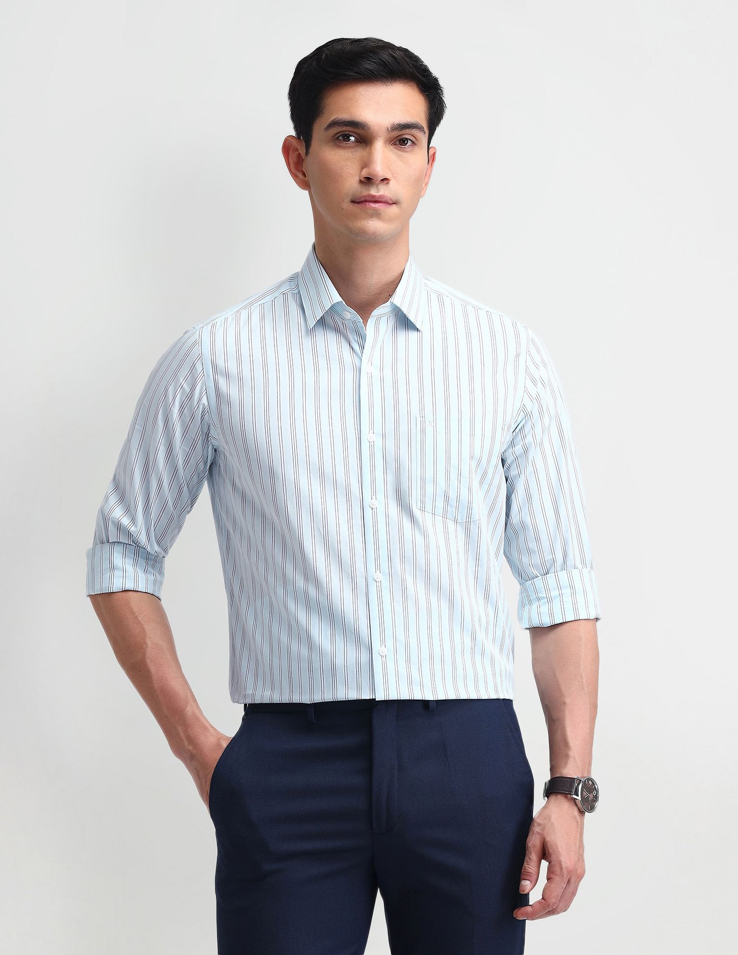 Arrow Manhattan Slim Fit Oxford Shirt