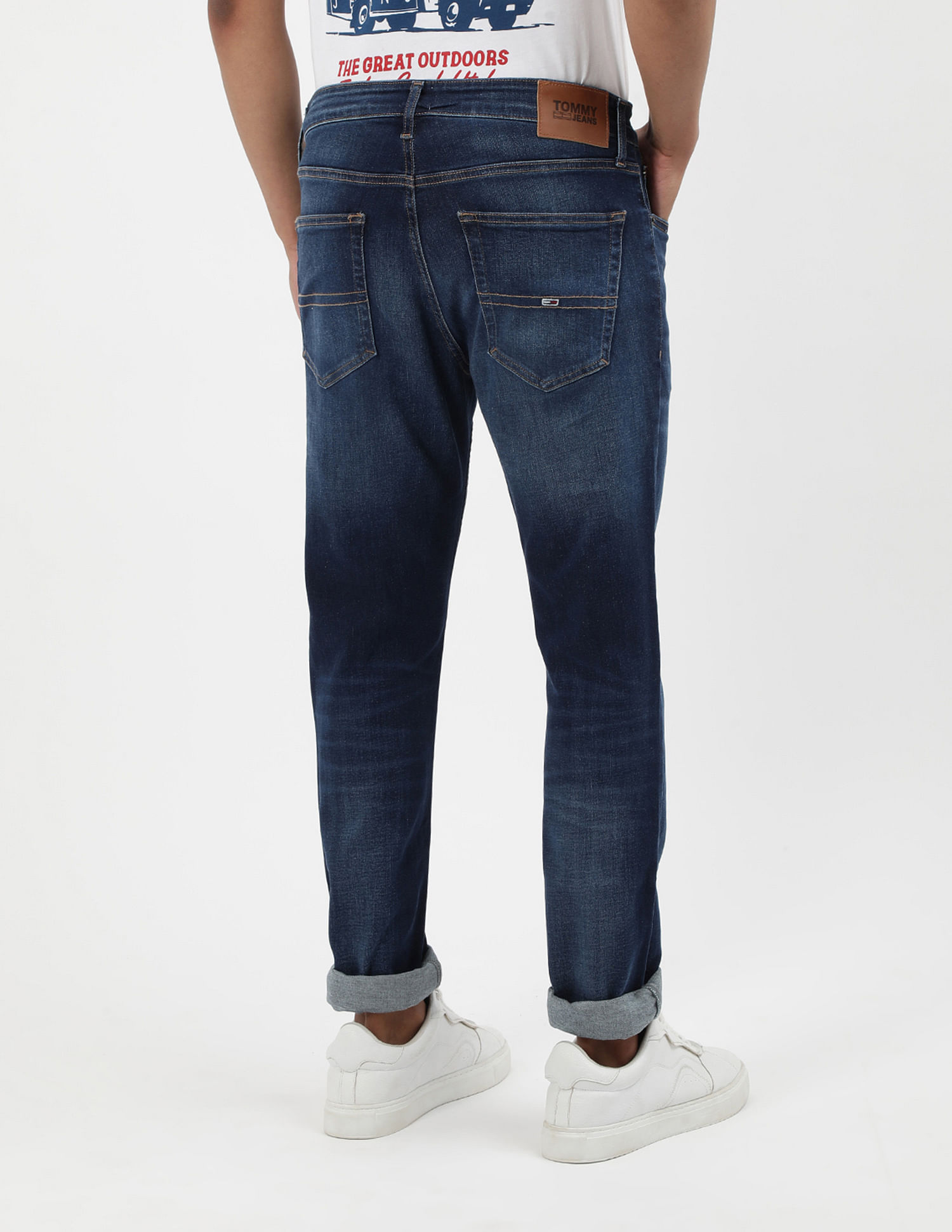 Tommy Hilfiger Mid Rise Slim Tapered Fit Jeans