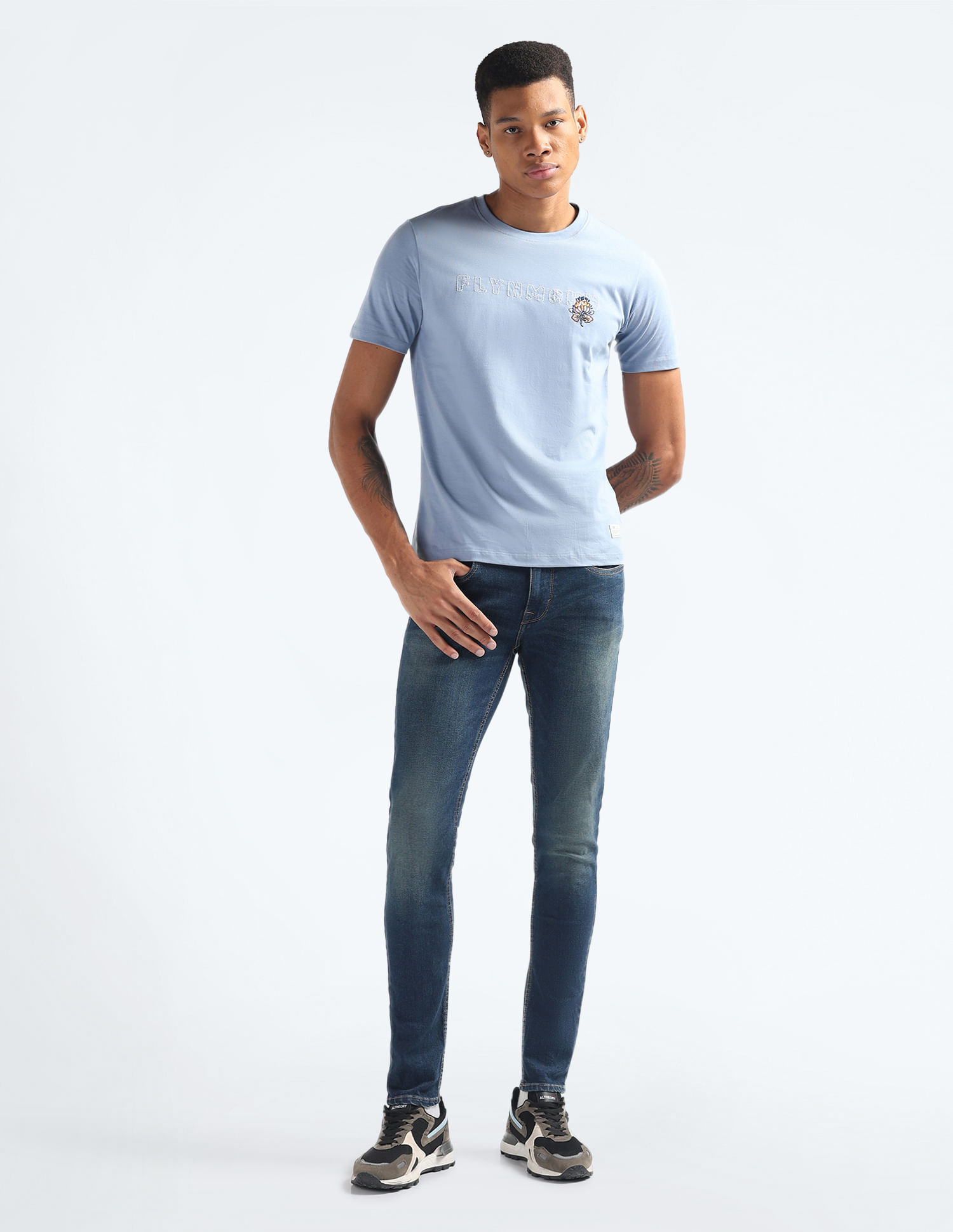 Flying Machine Super Skinny Fit Stone Wash Jeans