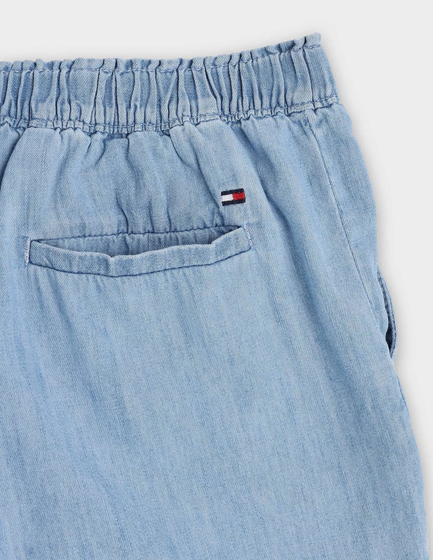 Tommy Hilfiger Kids Girls Solid Regular Fit Shorts