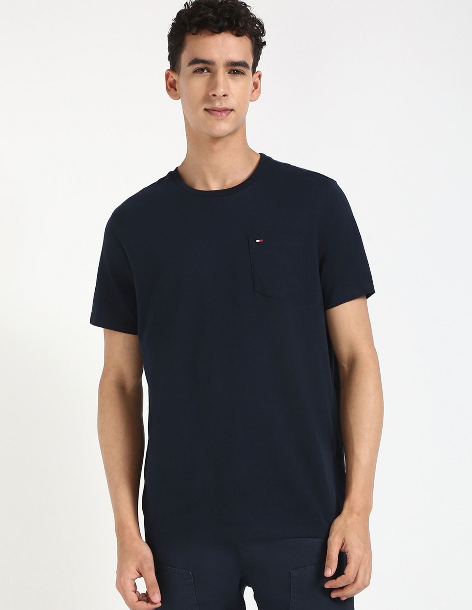 Tommy Hilfiger Solid Regular-Fit Cotton T-Shirt