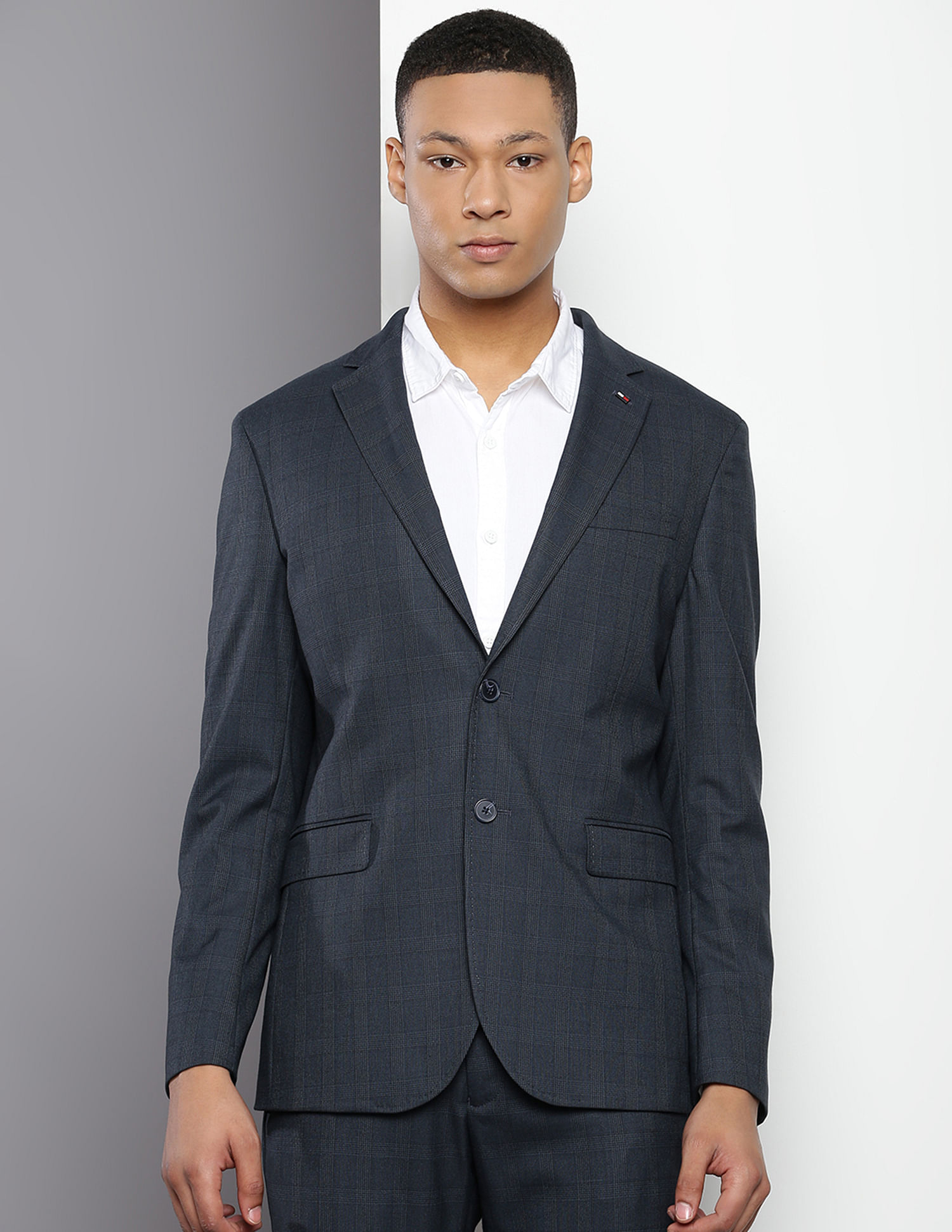 Tommy Hilfiger Tartan Check Regular Fit Blazer