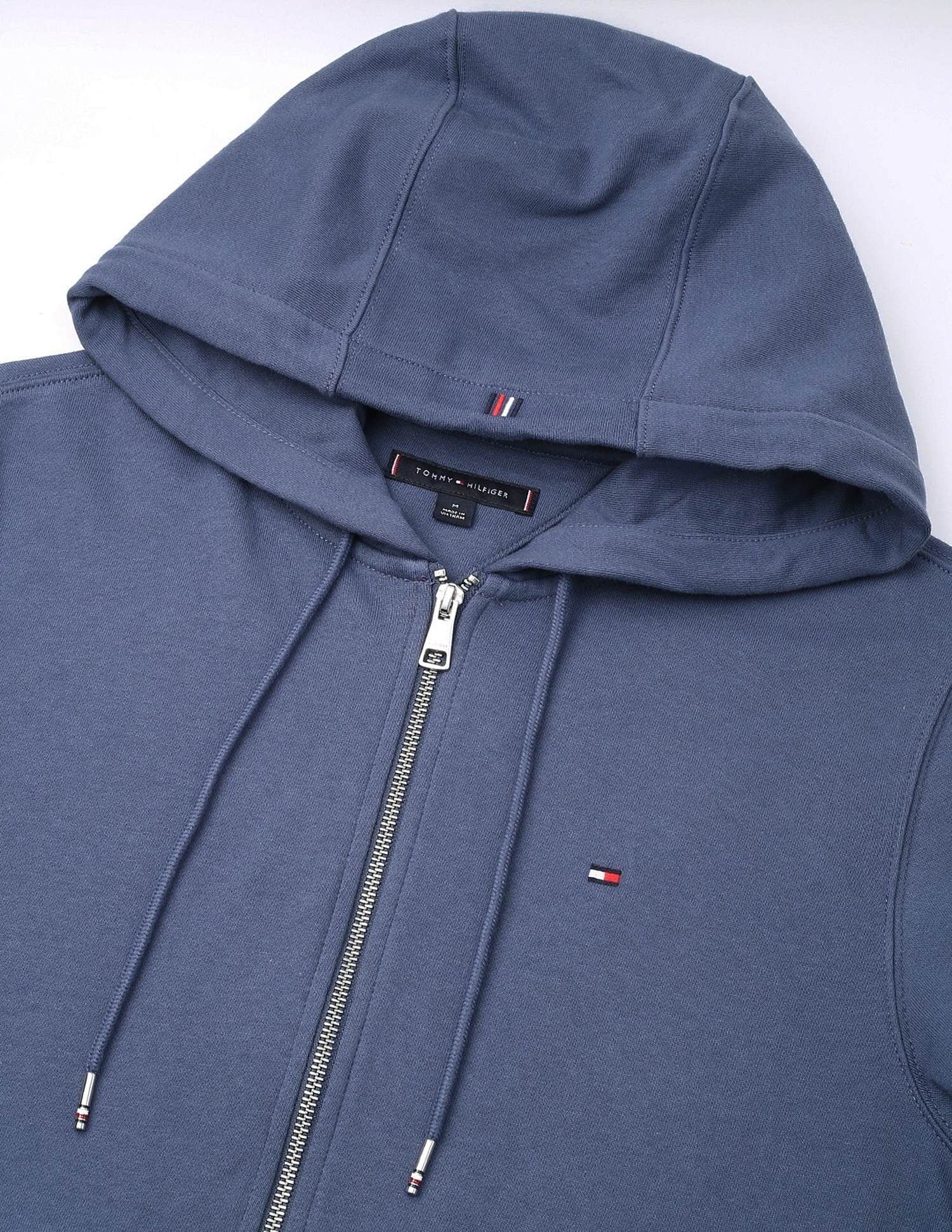 Tommy Hilfiger Solid Regular-Fit Cotton Hodded Sweatshirt