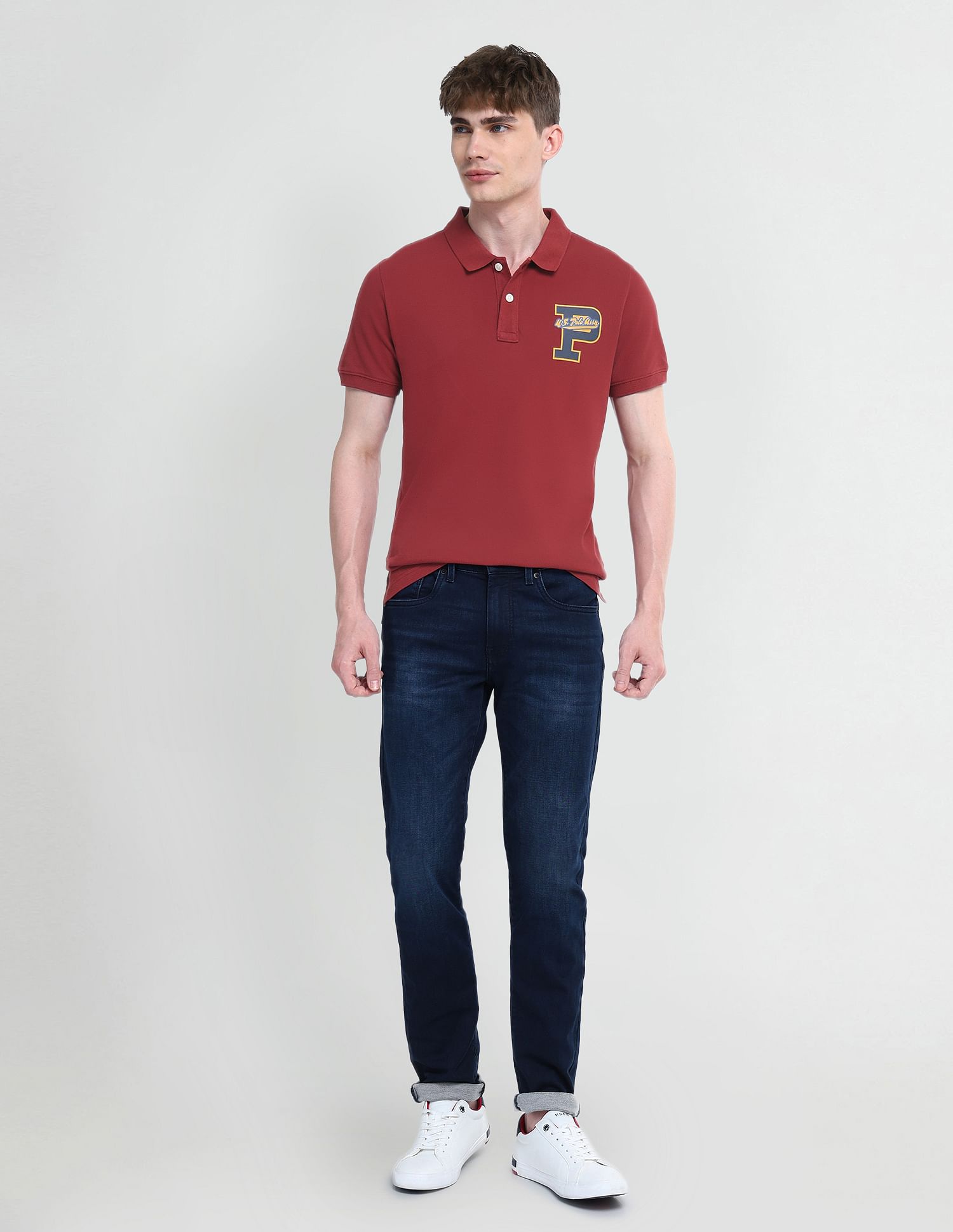 U.S. Polo Assn. Denim Co. Typography Regular Fit Polo Shirt