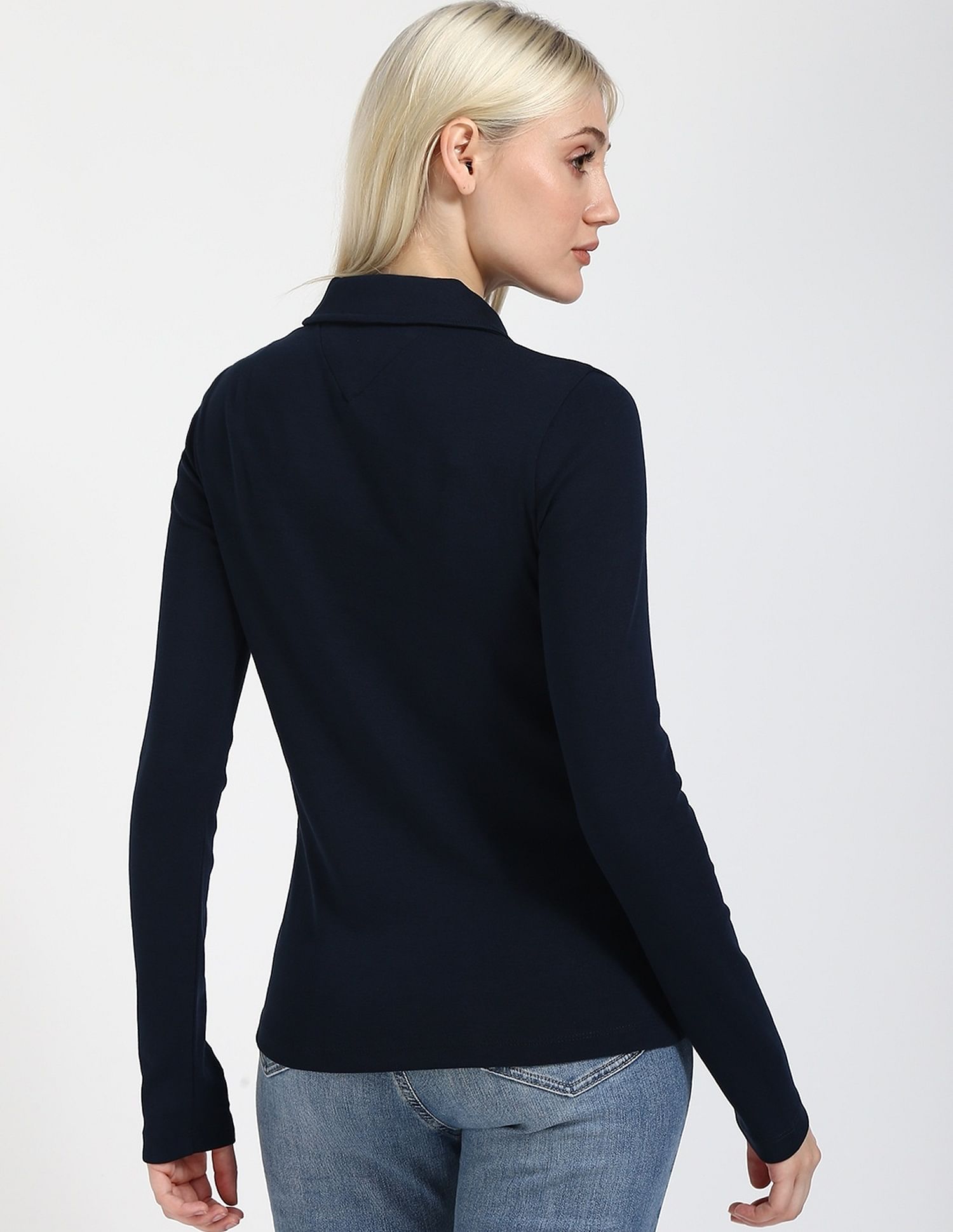 Tommy Hilfiger Solid Slim-Fit Cotton Polo T-Shirt