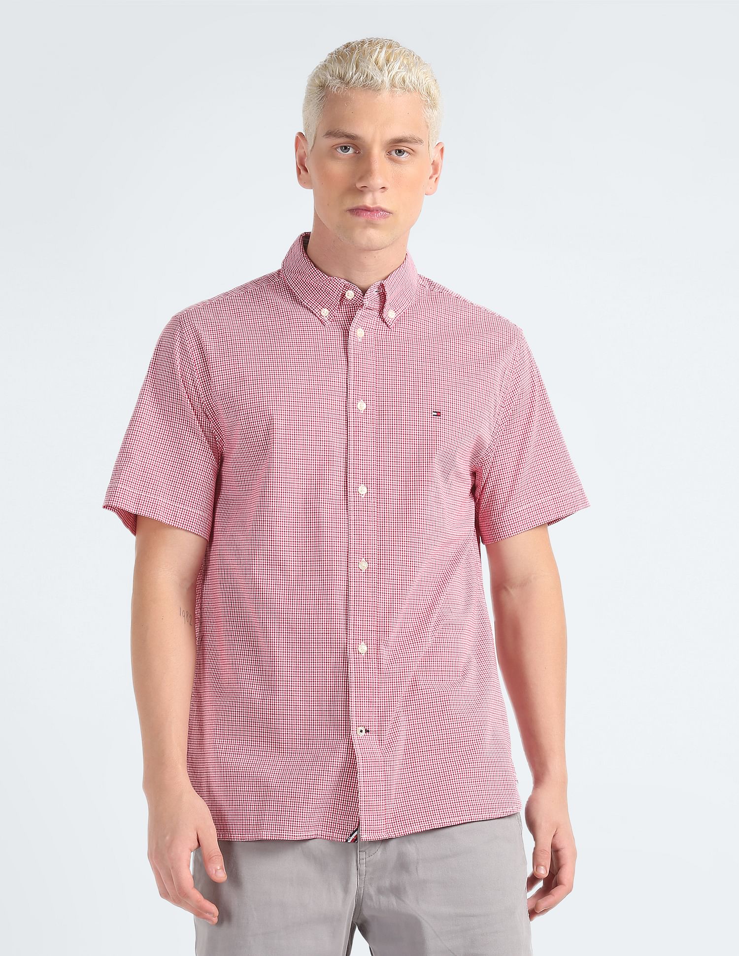 Tommy Hilfiger Grid Tattersall Check Regular Fit Casual Shirt