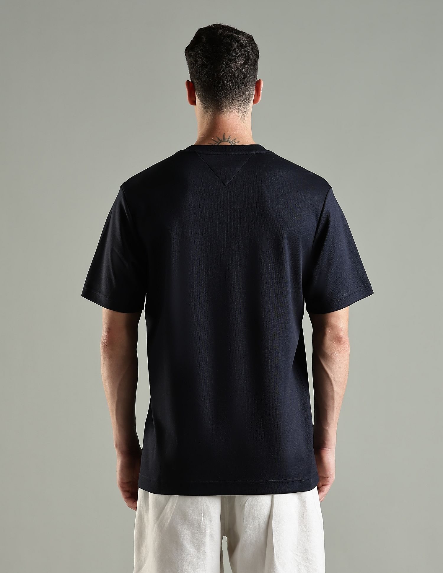 Tommy Hilfiger Solid Regular Fit Cotton T-Shirt
