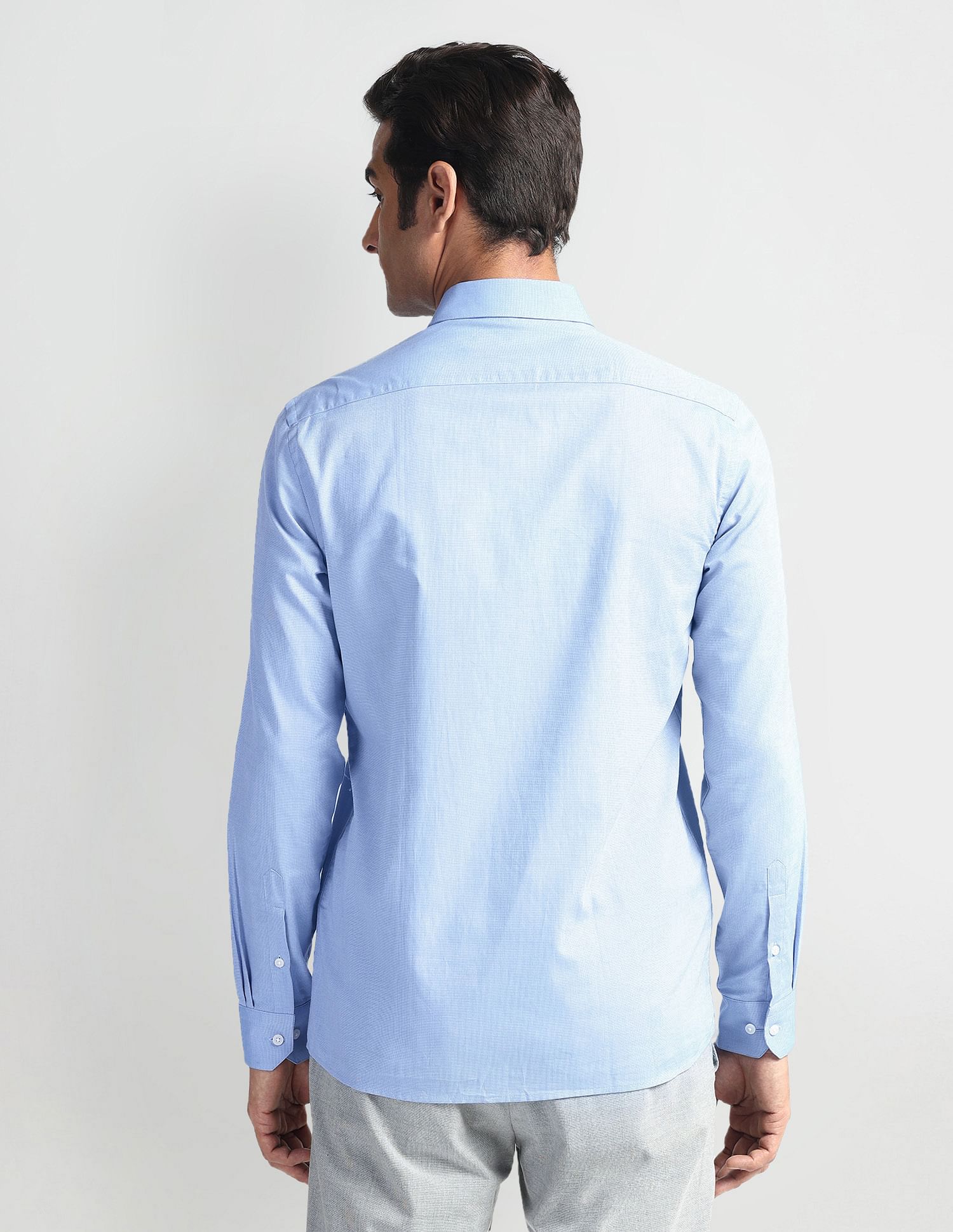 Arrow Self Design Cotton Shirt