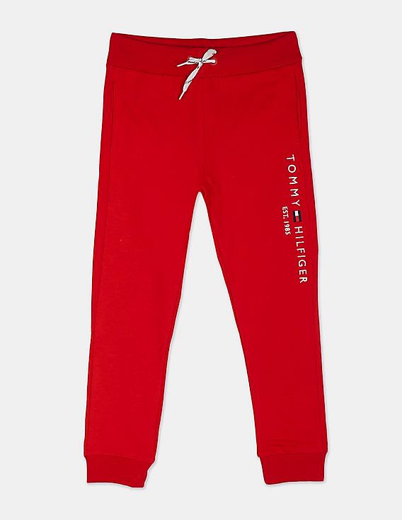 tommy hilfiger red sweatpants